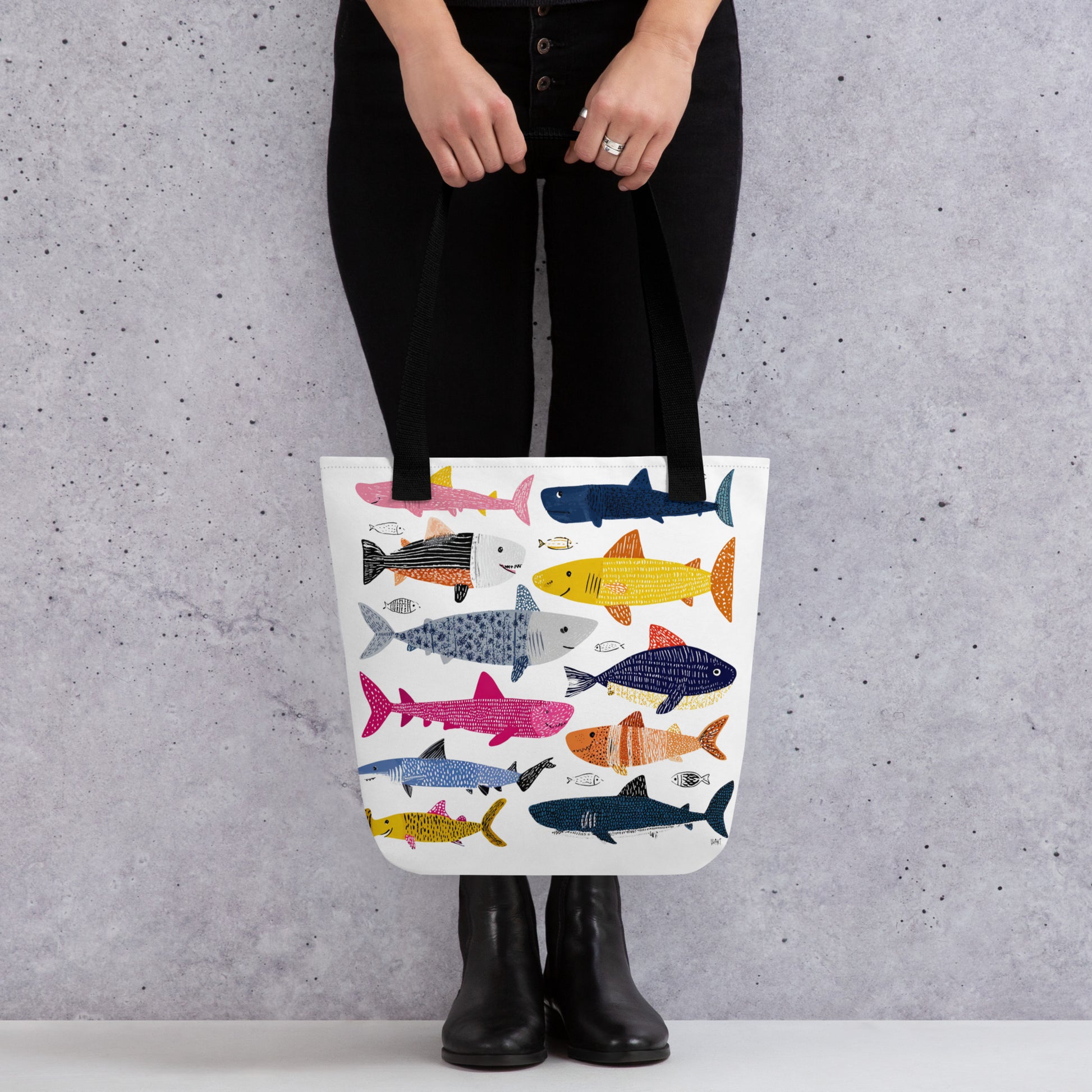 Tote Bag Shopping "SHARKS" - French Bazar - 7782628_4533