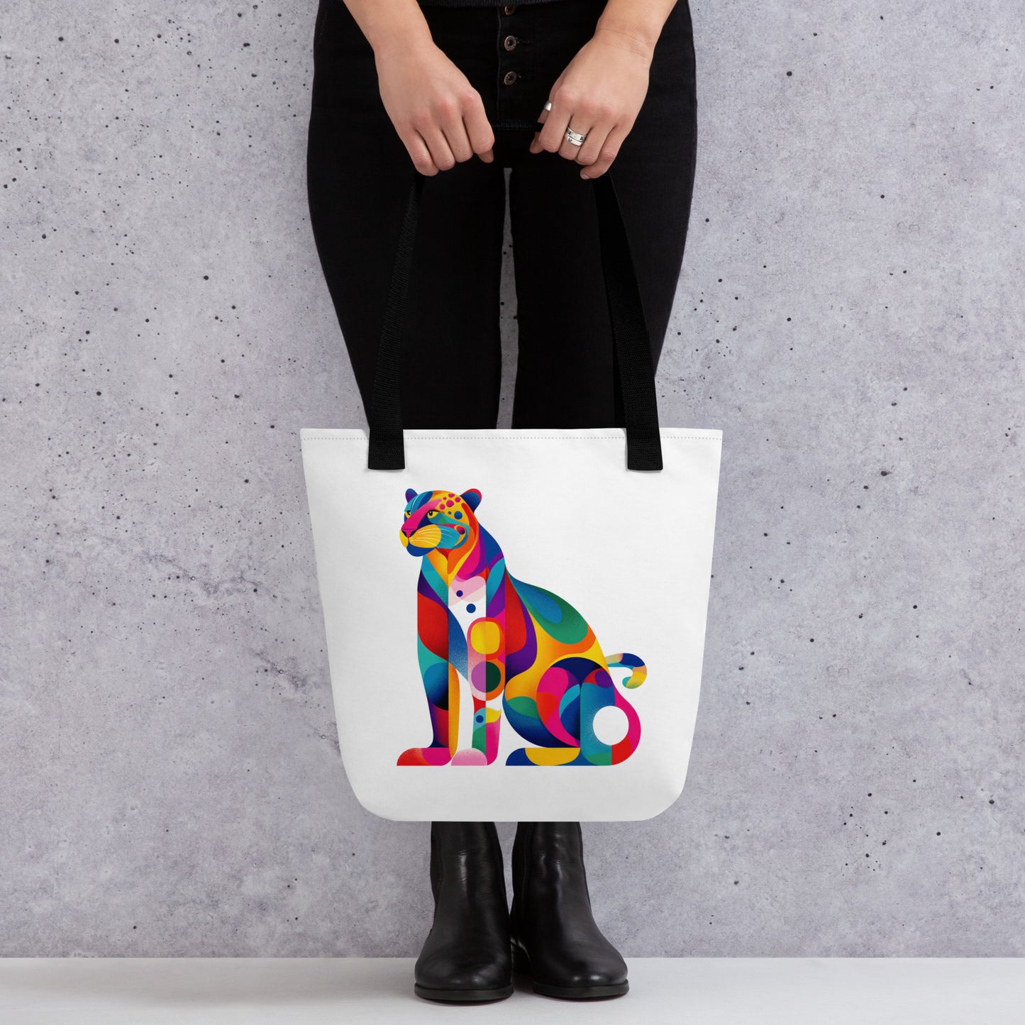 Tote Bag Shopping "COLORFUL JAGUAR" - French Bazar - 2788349_4533