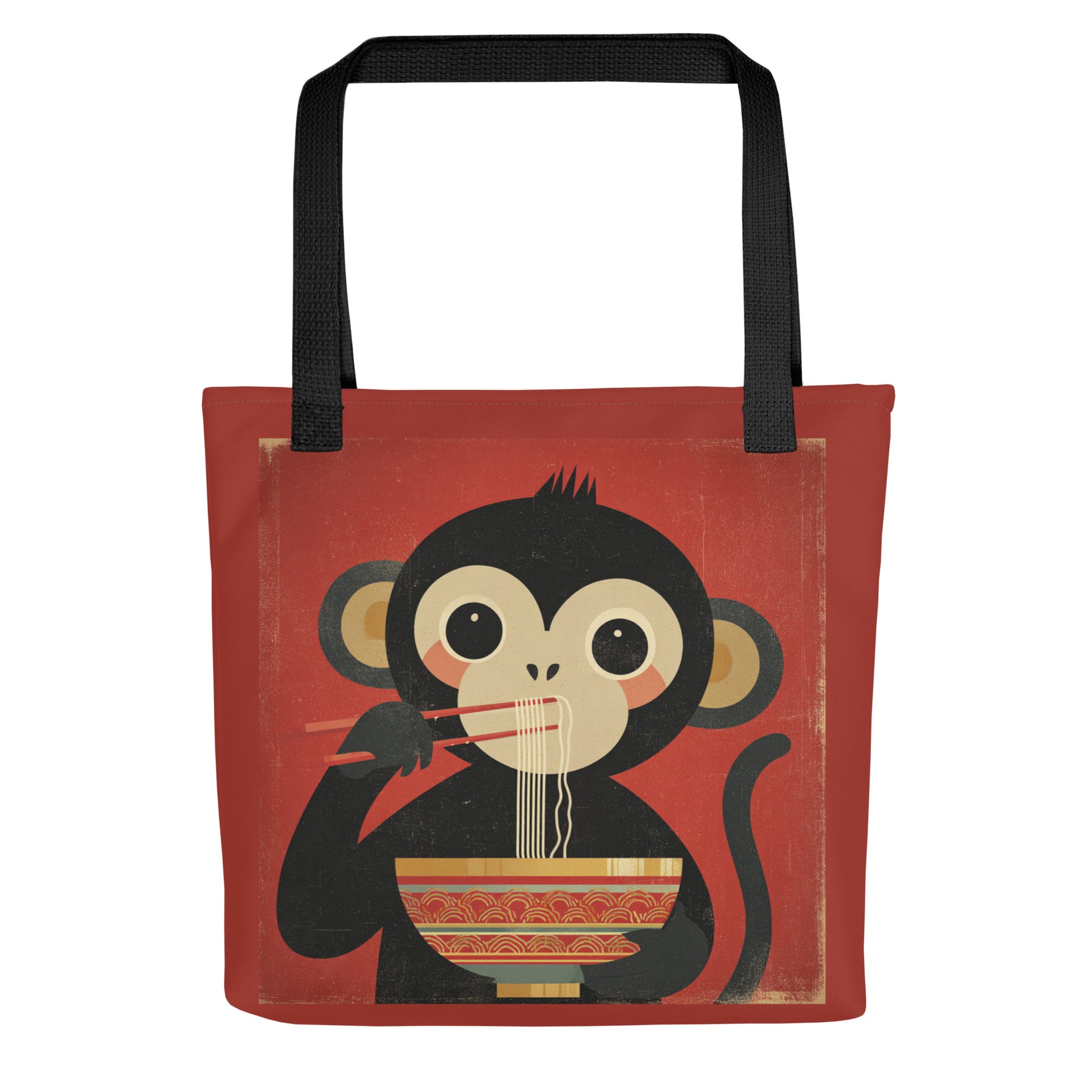 Tote Bag Shopping "MONKEY EATING NODDLES" - French Bazar - 9996429_4533