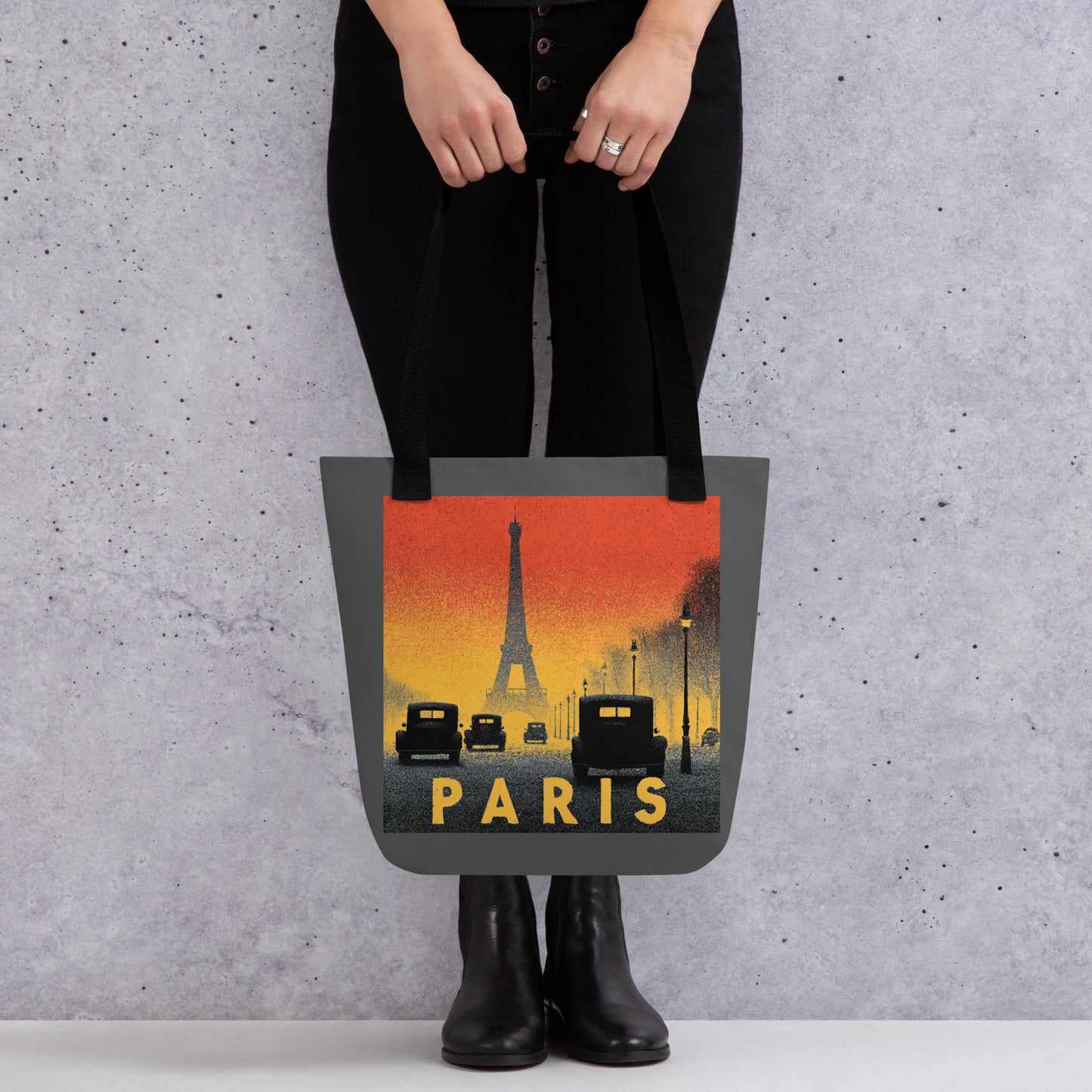 Tote Bag Shopping "PARIS RETRO STREET" - French Bazar - 3909045_4533