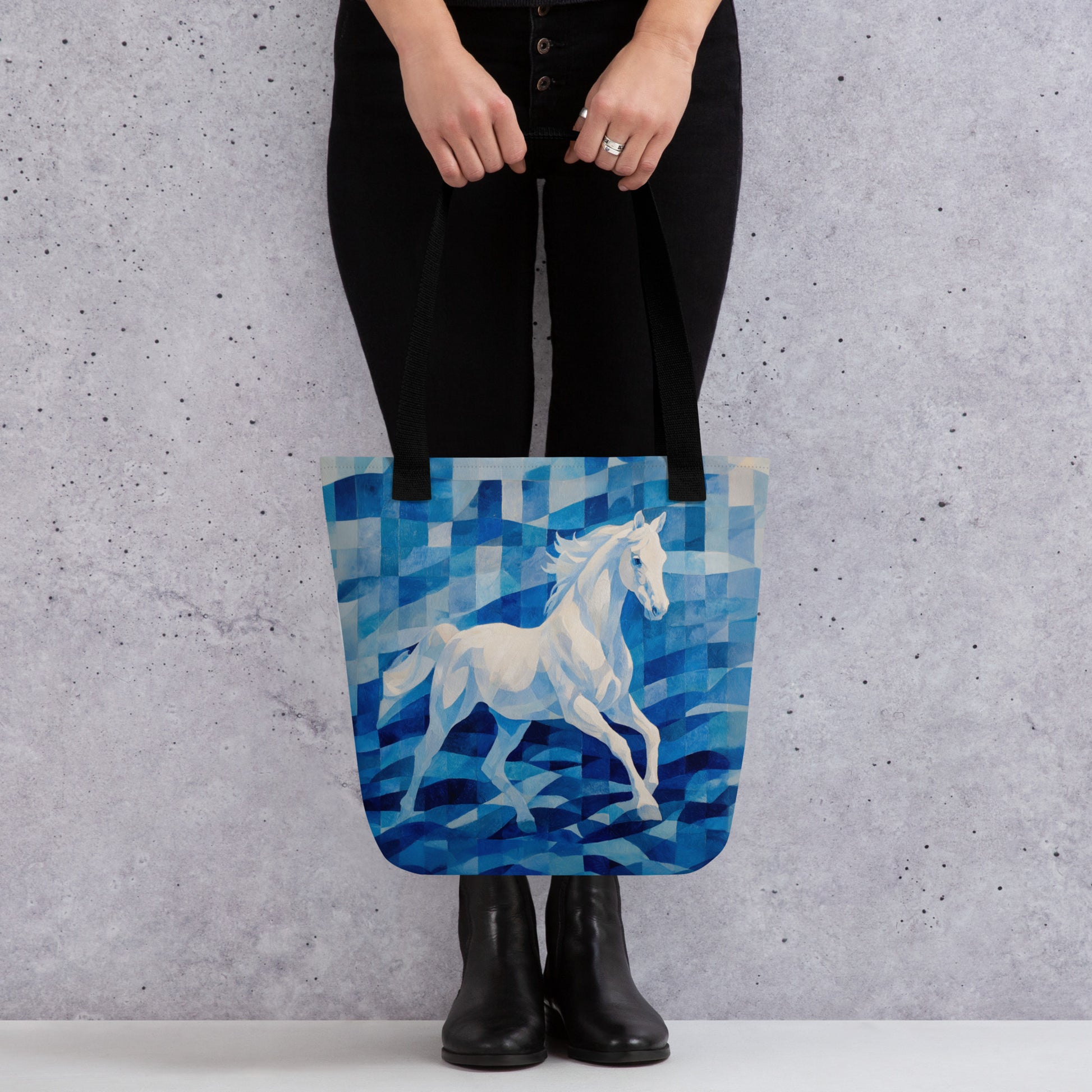 Tote Bag Shopping "CHEVAL BLANC" - French Bazar - 9093142_4533