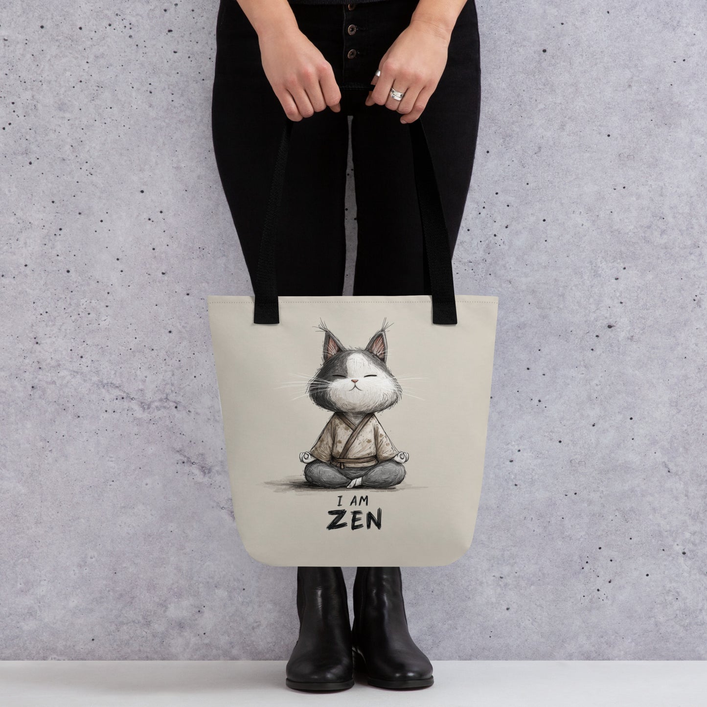 Tote Bag Shopping "I AM ZEN" - French Bazar - 7664811_4533