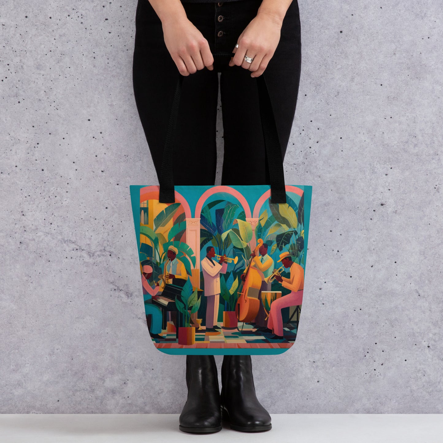 Tote Bag Shopping "JAZZ ORCHESTRA" - French Bazar - 6251578_4533
