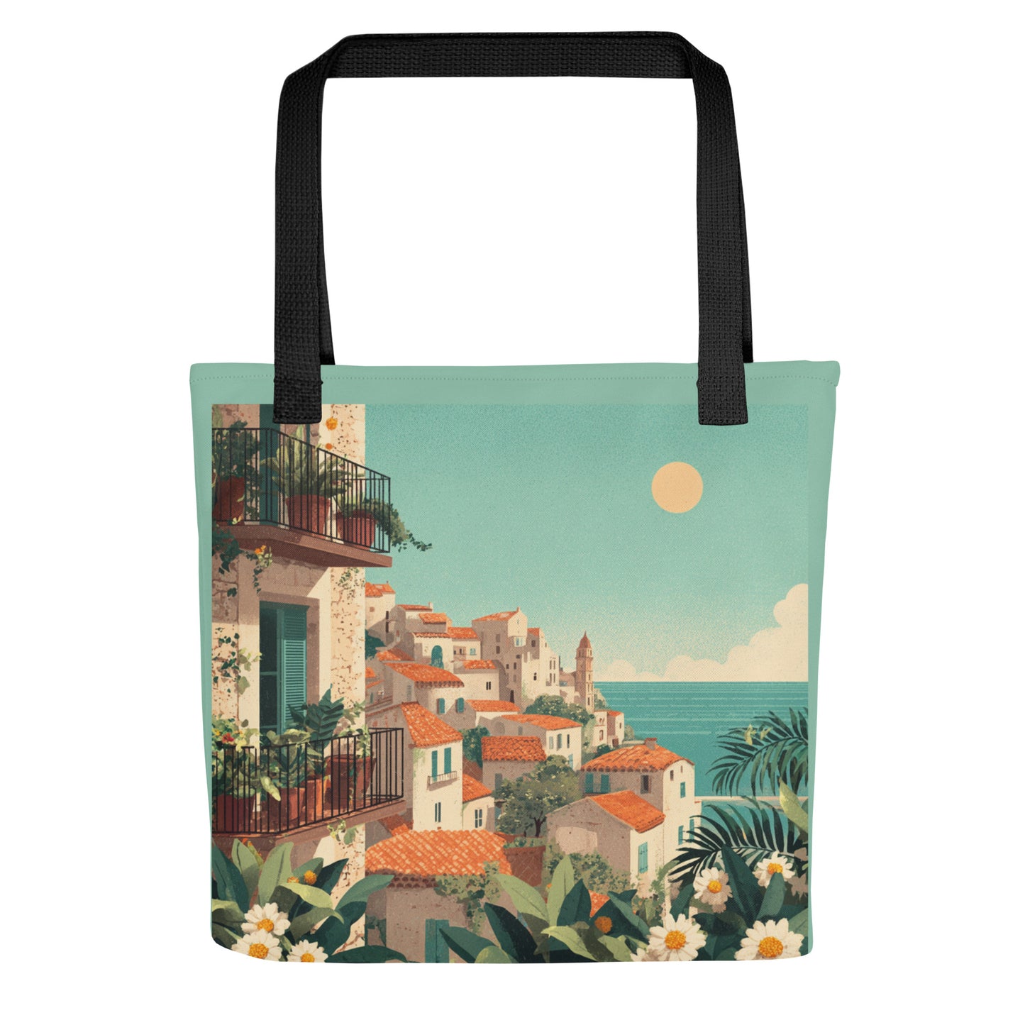 Tote Bag Shopping "VILLAGE MÉDITERRANÉEN" - French Bazar - 1180535_4533