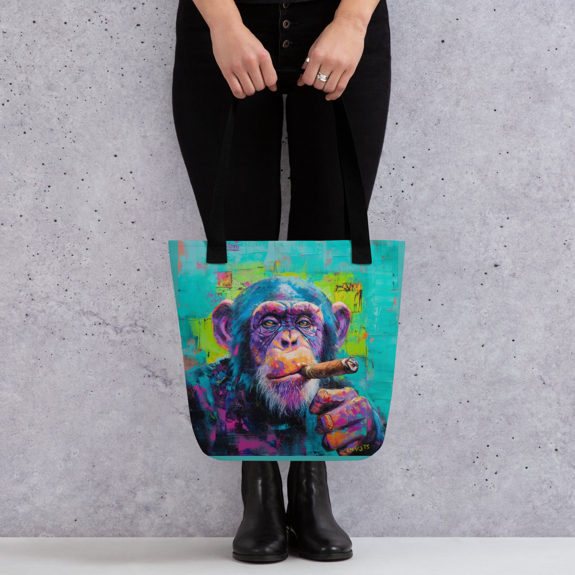 Tote Bag Shopping "SMOKING MONKEY" - French Bazar - 8892600_4533
