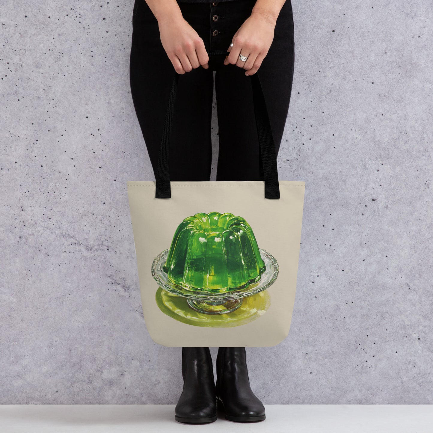Tote Bag Shopping "GREEN JELLY CAKE"