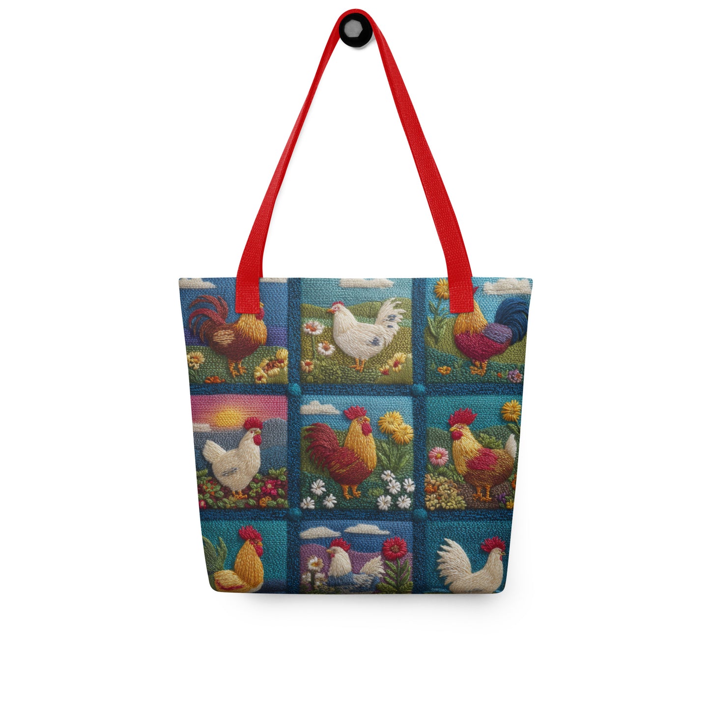 Tote Bag Shopping "PATCHWORK BASSE-COUR"