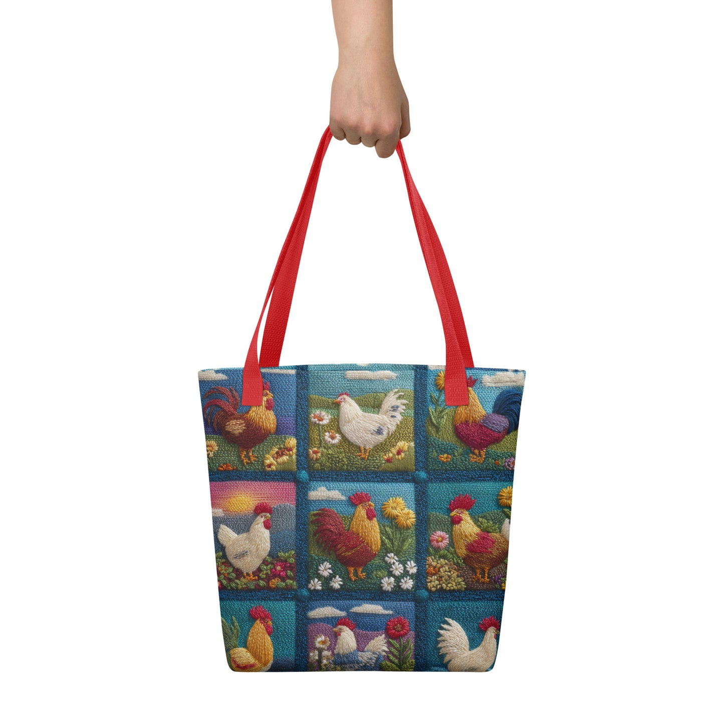 Tote Bag Shopping "PATCHWORK BASSE-COUR"