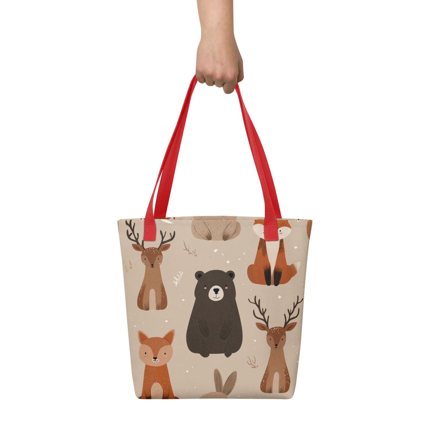 Tote Bag Shopping "ANIMAUX DE LA FORÊT"
