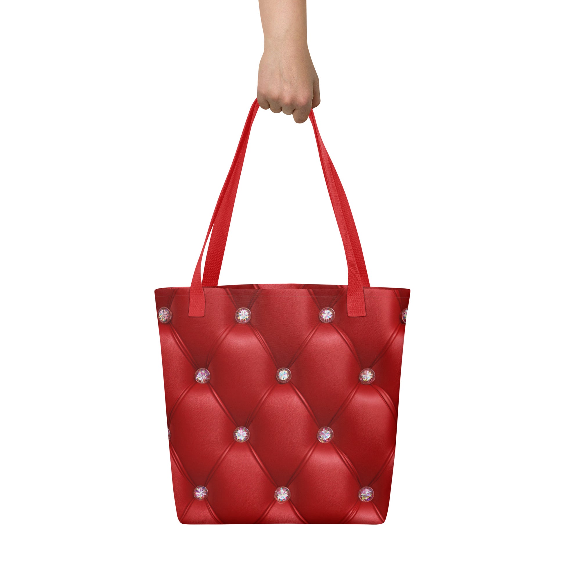 Tote Bag Shopping "STYLE MATELASSÉ ROUGE" - French Bazar - 4139678_4533