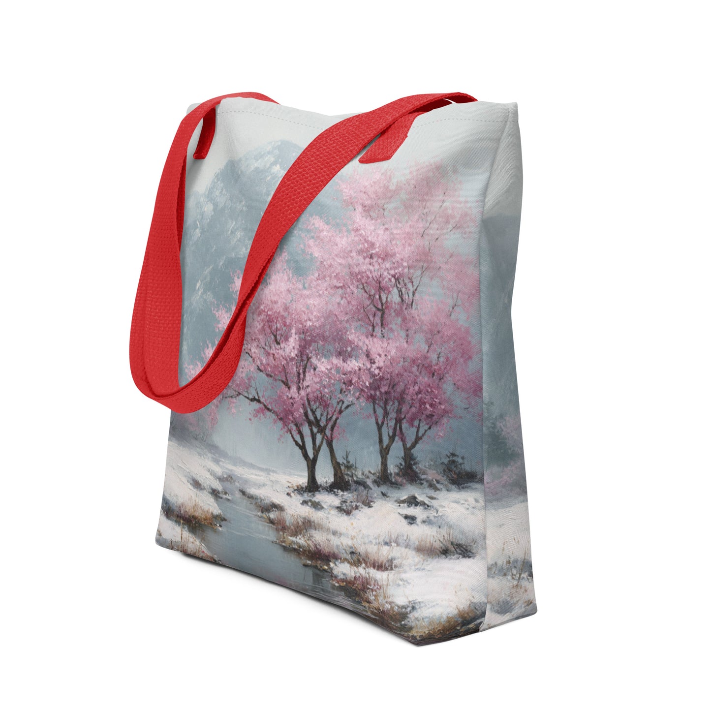 Tote Bag Shopping "CERISIERS EN HIVER" - French Bazar - 4998357_8904