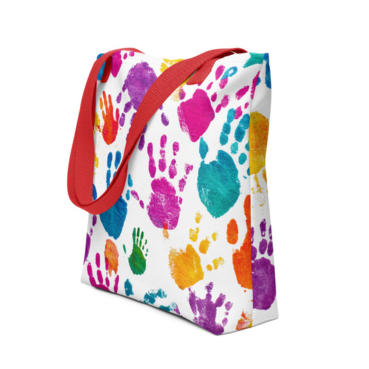 Tote Bag Shopping "PAINTING HANDS" - French Bazar - 6839543_8904