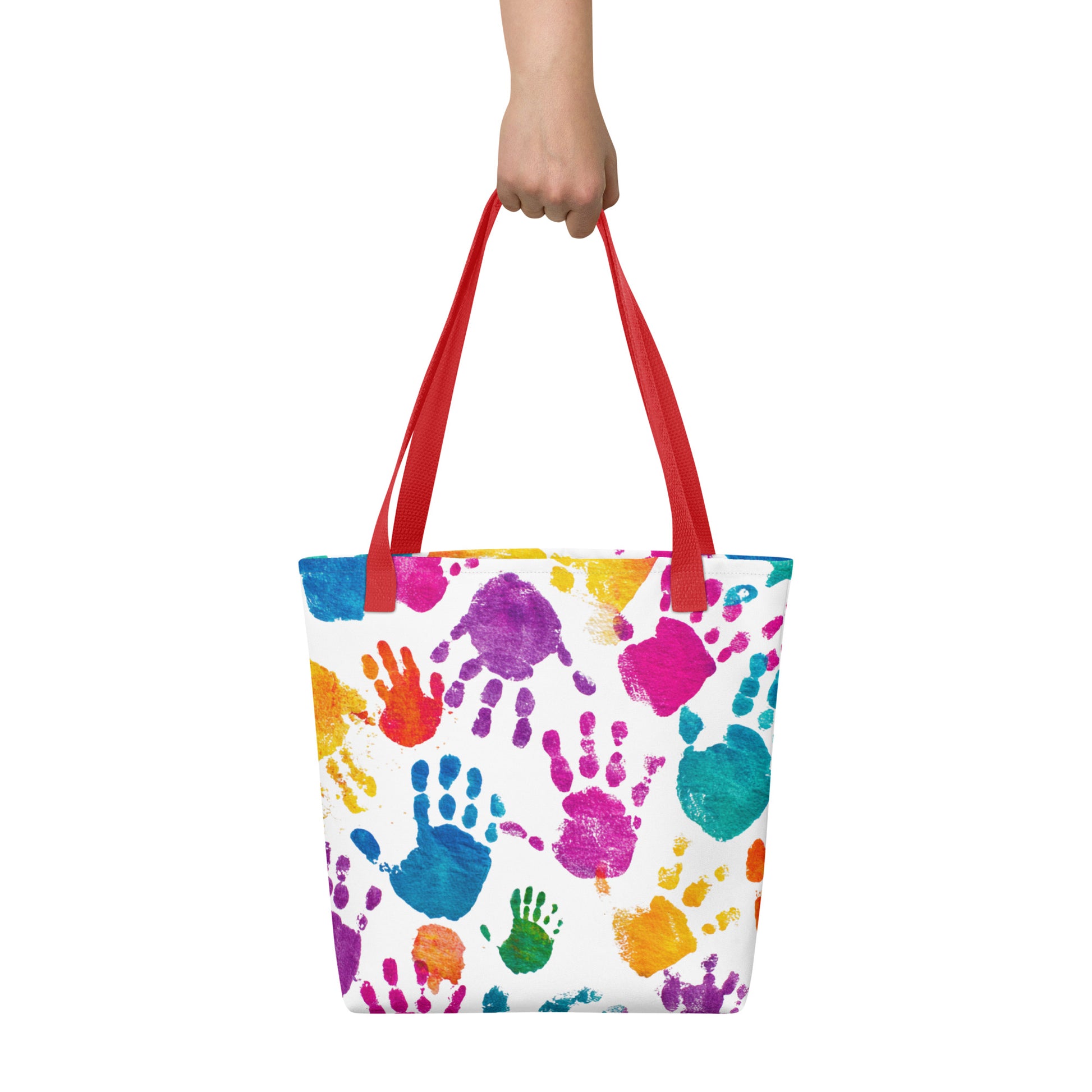 Tote Bag Shopping "PAINTING HANDS" - French Bazar - 6839543_4533
