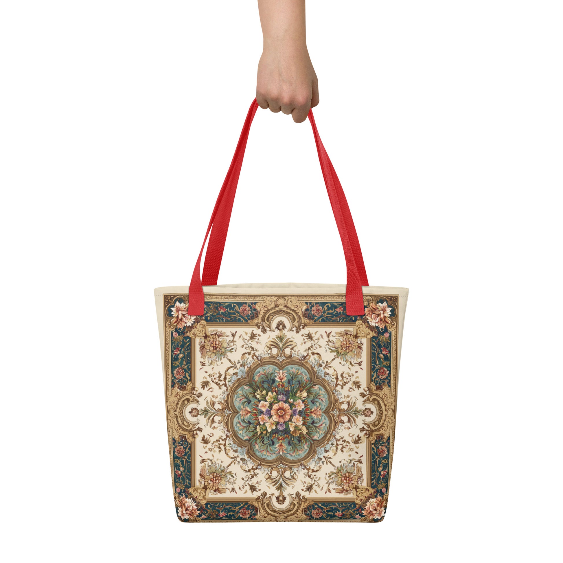 Tote Bag Shopping "CARRÉ FLEURI" - French Bazar - 2971279_4533