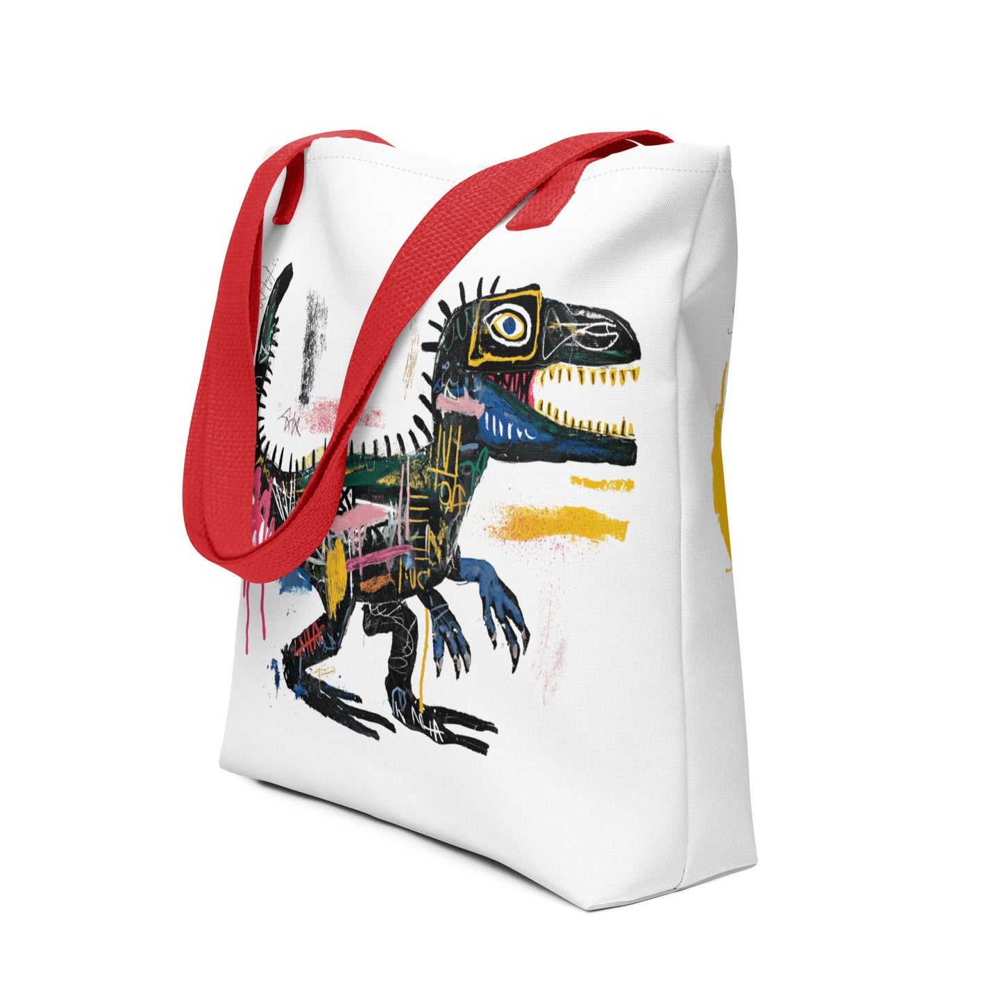 Tote Bag Shopping "BASQUIAT STYLE DINOSAUR" - French Bazar - 6760723_8904
