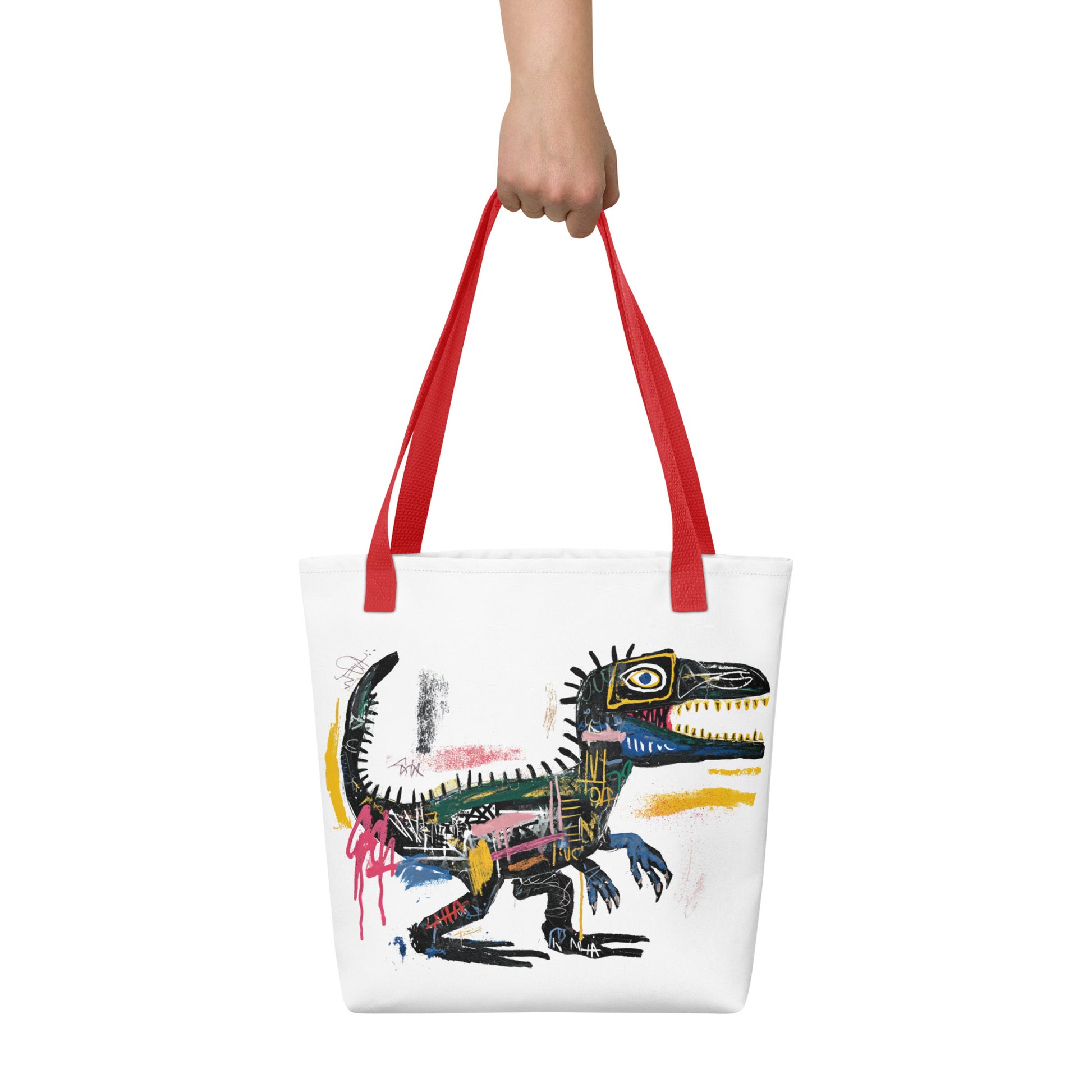 Tote Bag Shopping "BASQUIAT STYLE DINOSAUR" - French Bazar - 6760723_4533