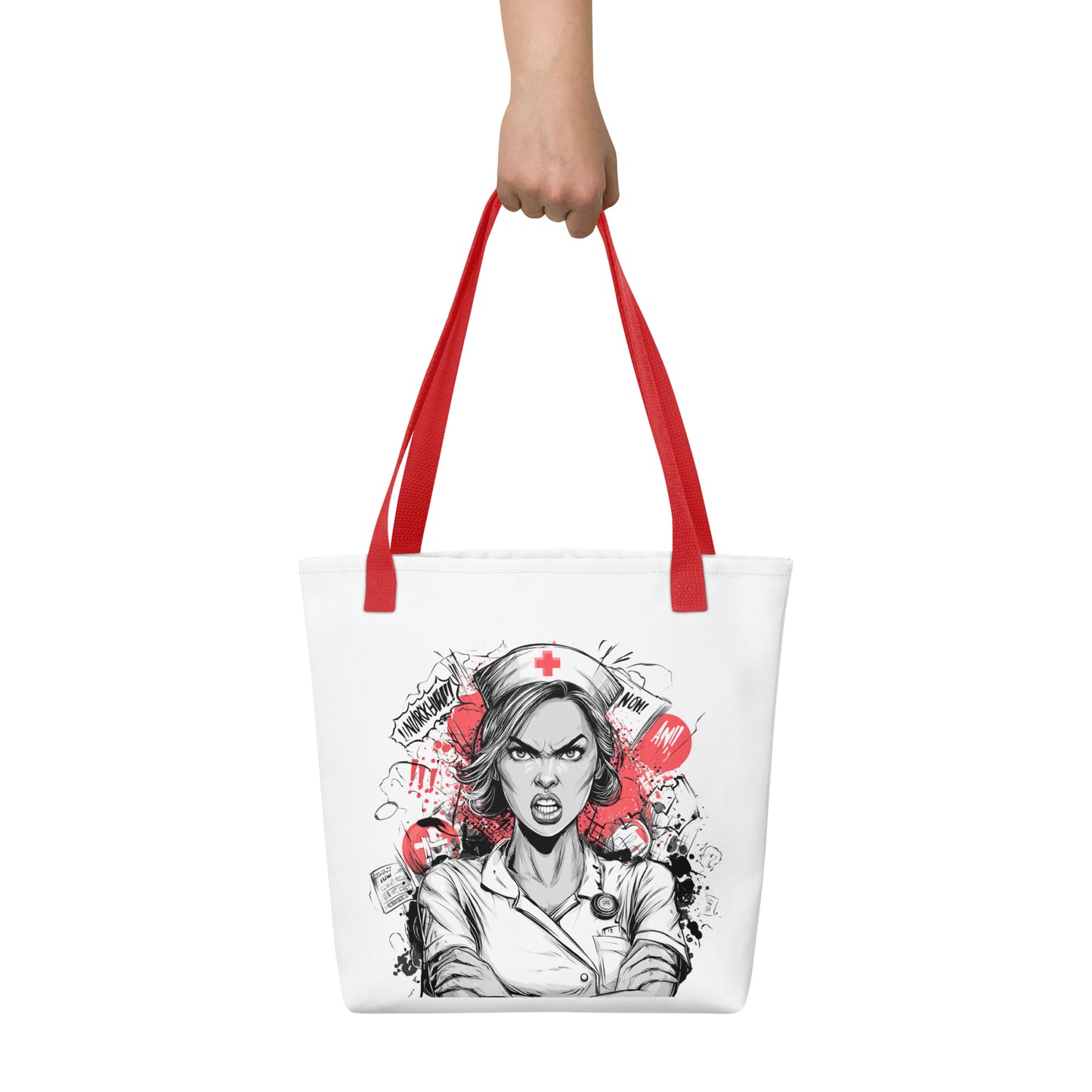 Tote Bag Shopping "INFIRMIÈRES EN COLÈRE" - French Bazar - 3627658_4533