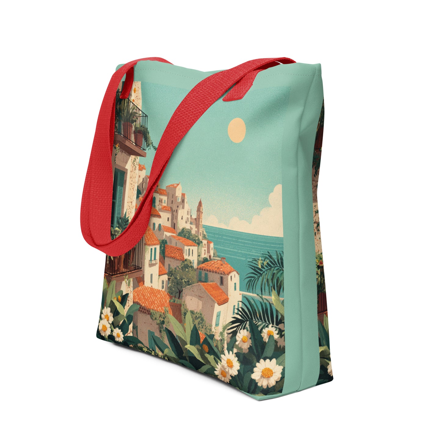 Tote Bag Shopping "VILLAGE MÉDITERRANÉEN" - French Bazar - 1180535_4533