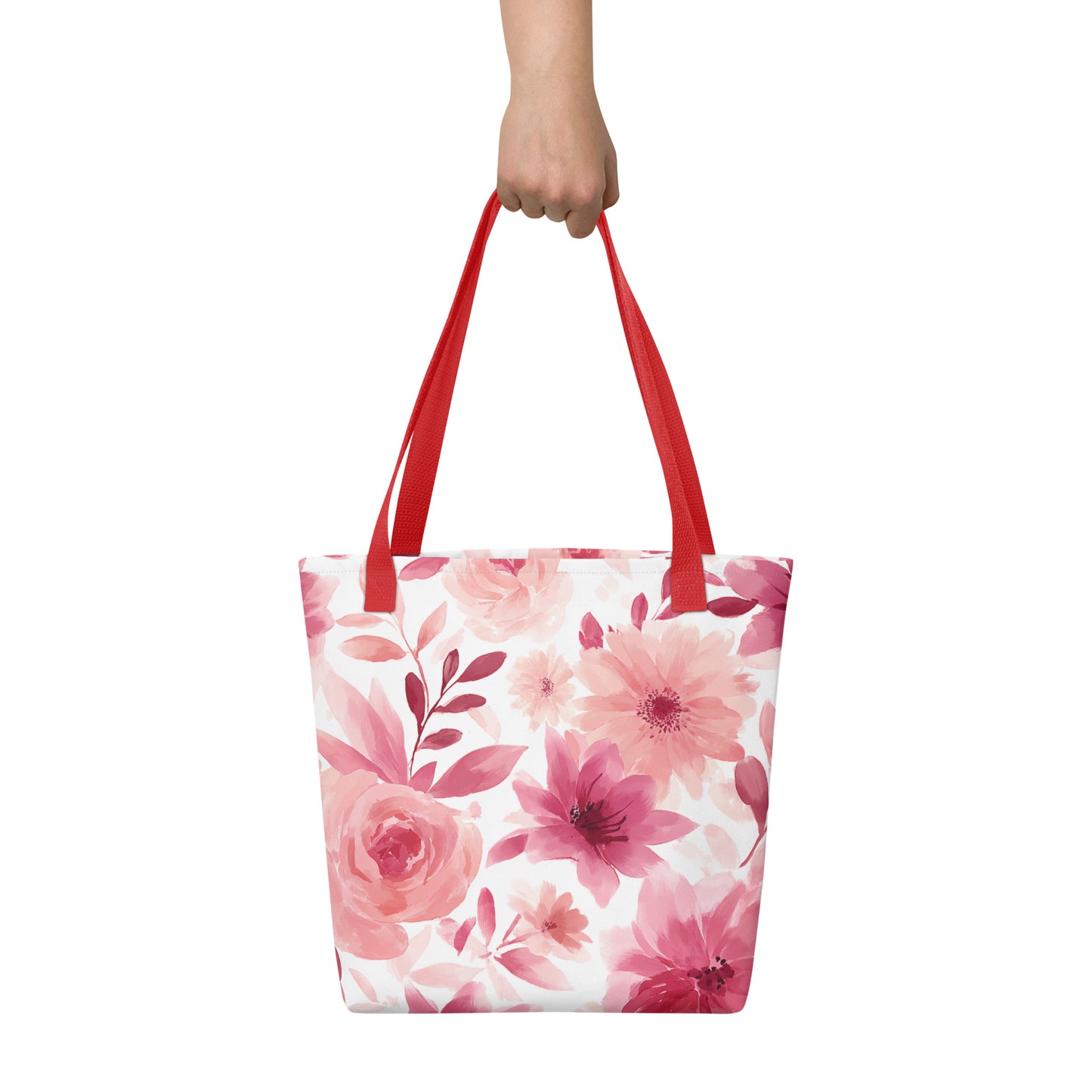 Tote Bag Shopping "PINK FLOWERS"