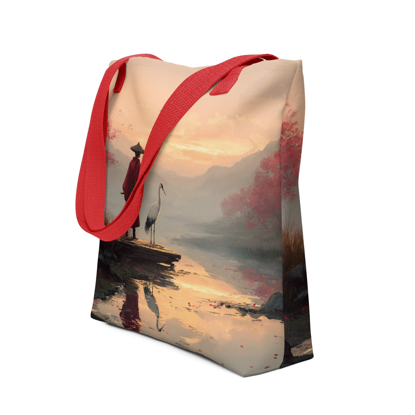 Tote Bag Shopping "L'HOMME ET LA GRUE"