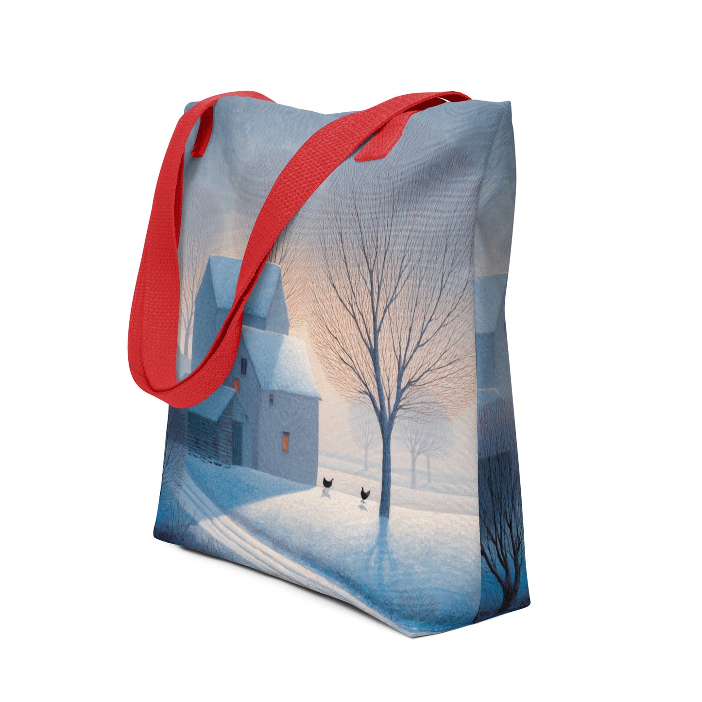Tote Bag Shopping "FERME EN HIVER"