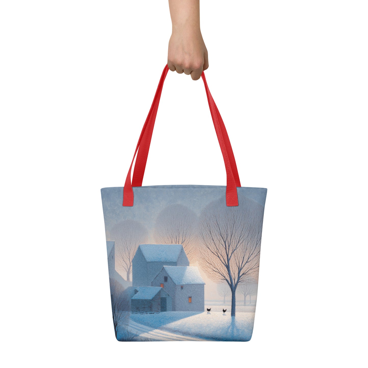 Tote Bag Shopping "FERME EN HIVER"