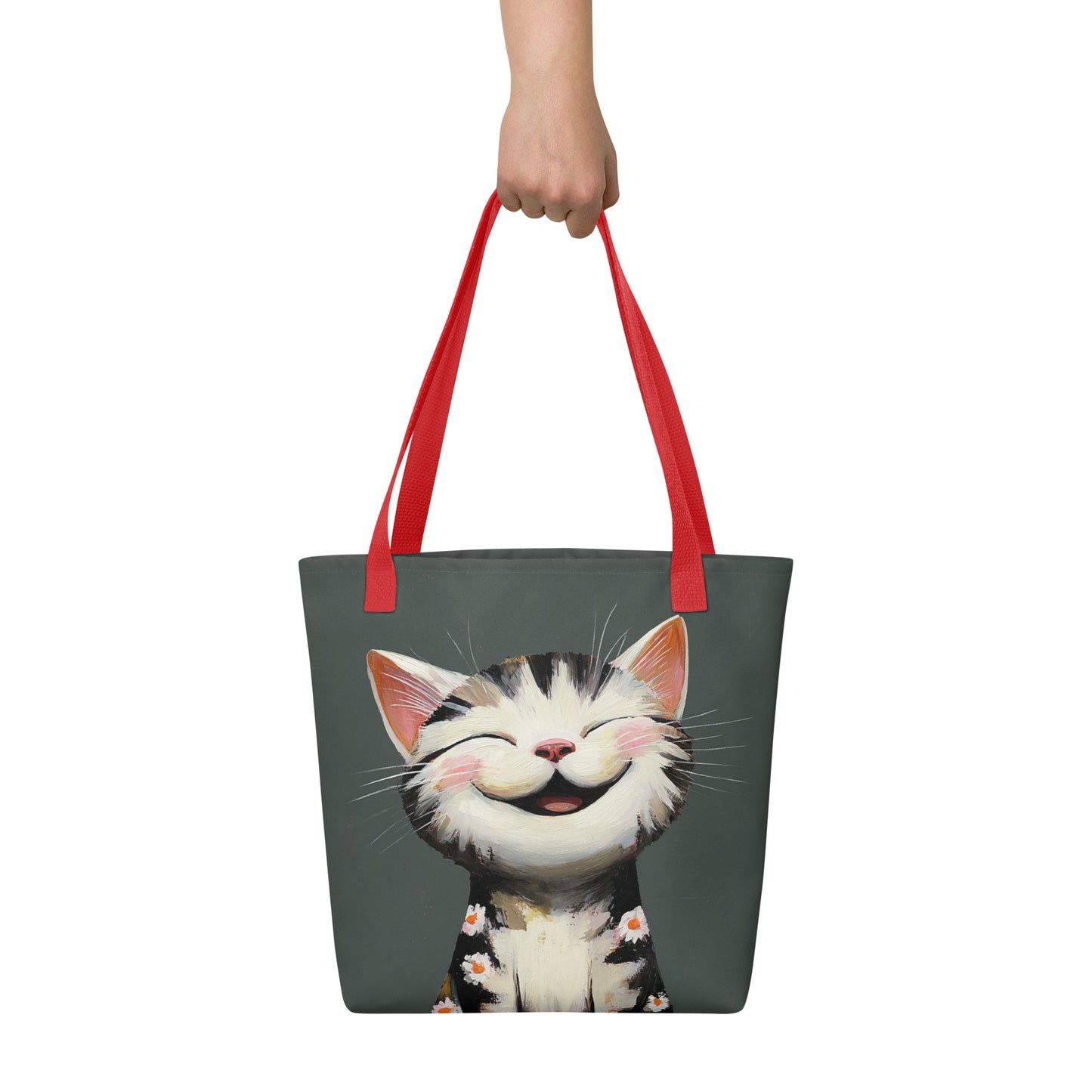 Tote Bag Shopping "LE CHAT RIEUR"