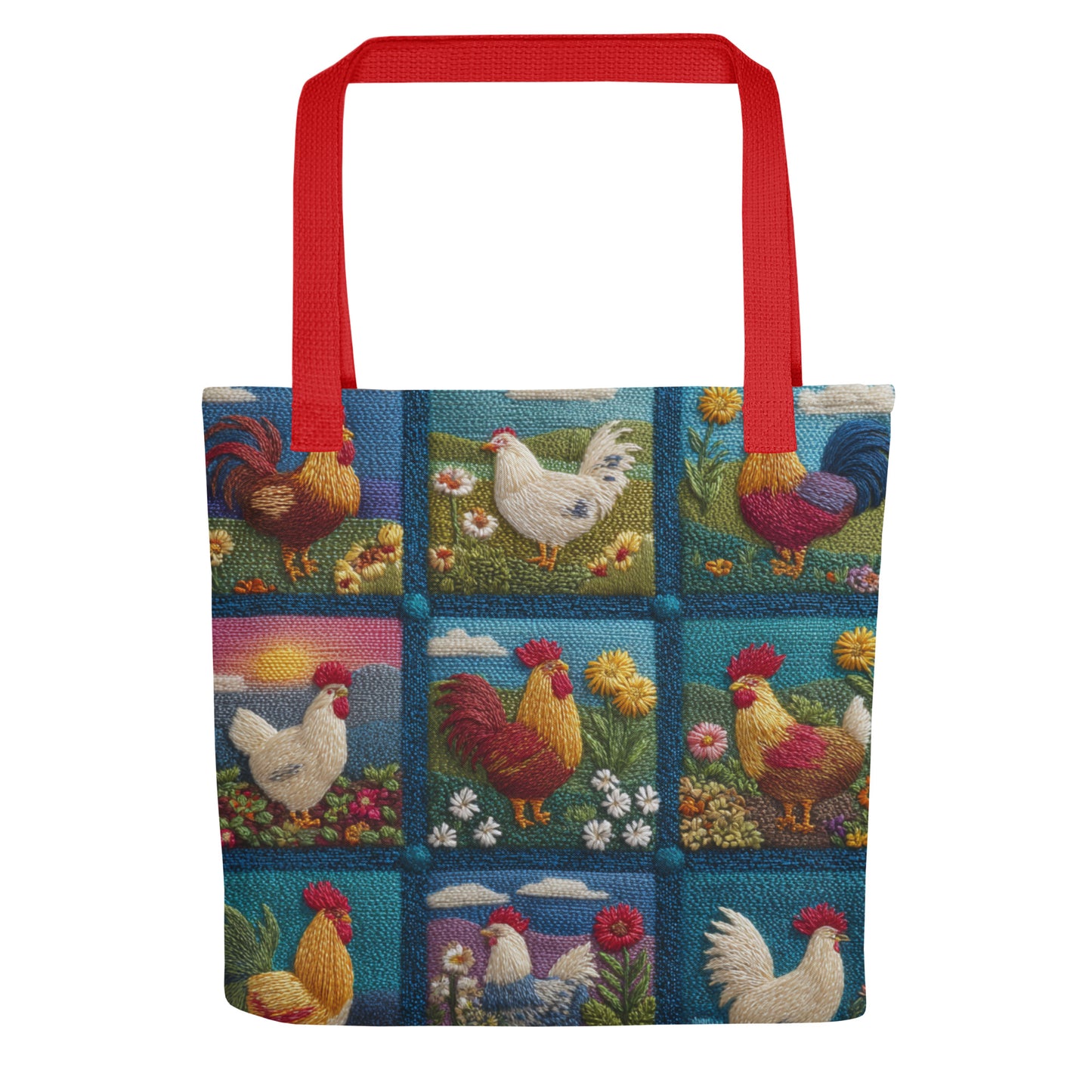 Tote Bag Shopping "PATCHWORK BASSE-COUR"