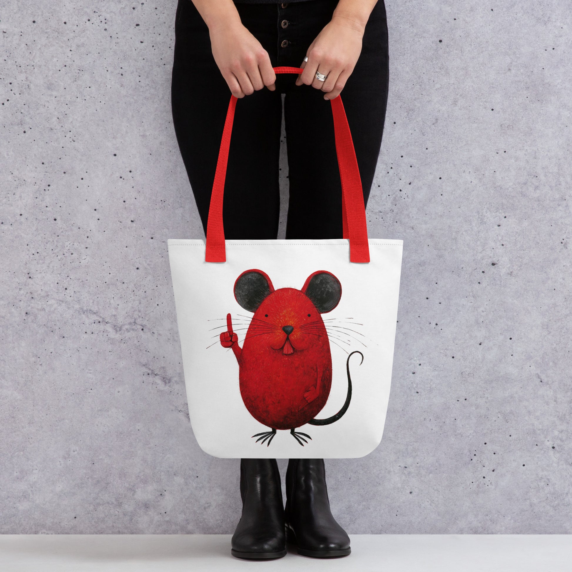 Tote Bag Shopping "RED MOUSE" - French Bazar - 5387152_4533