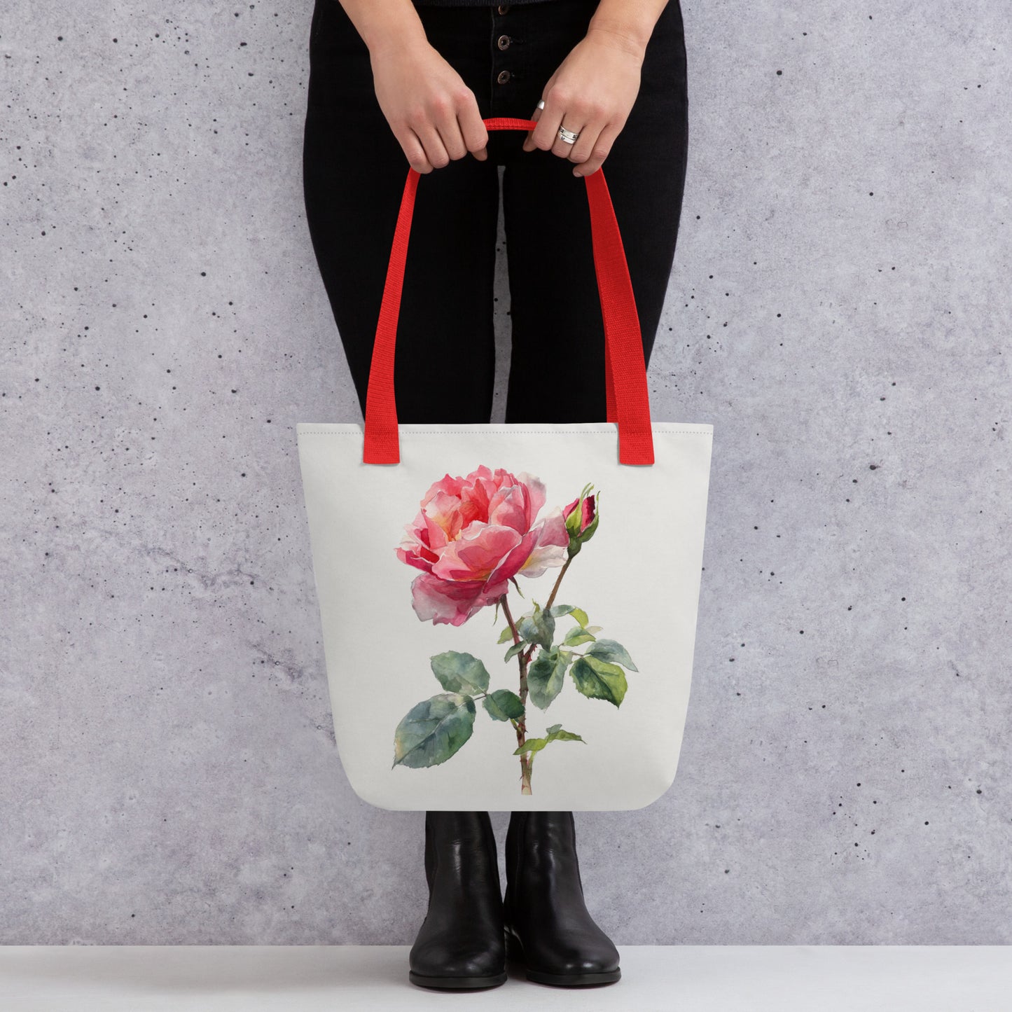 Tote Bag Shopping "BEAUTIFUL ROSE" - French Bazar - 6917184_4533
