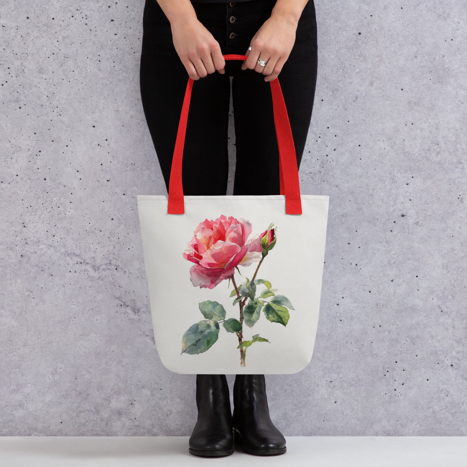 Tote Bag Shopping "BEAUTIFUL ROSE" - French Bazar - 6917184_4533