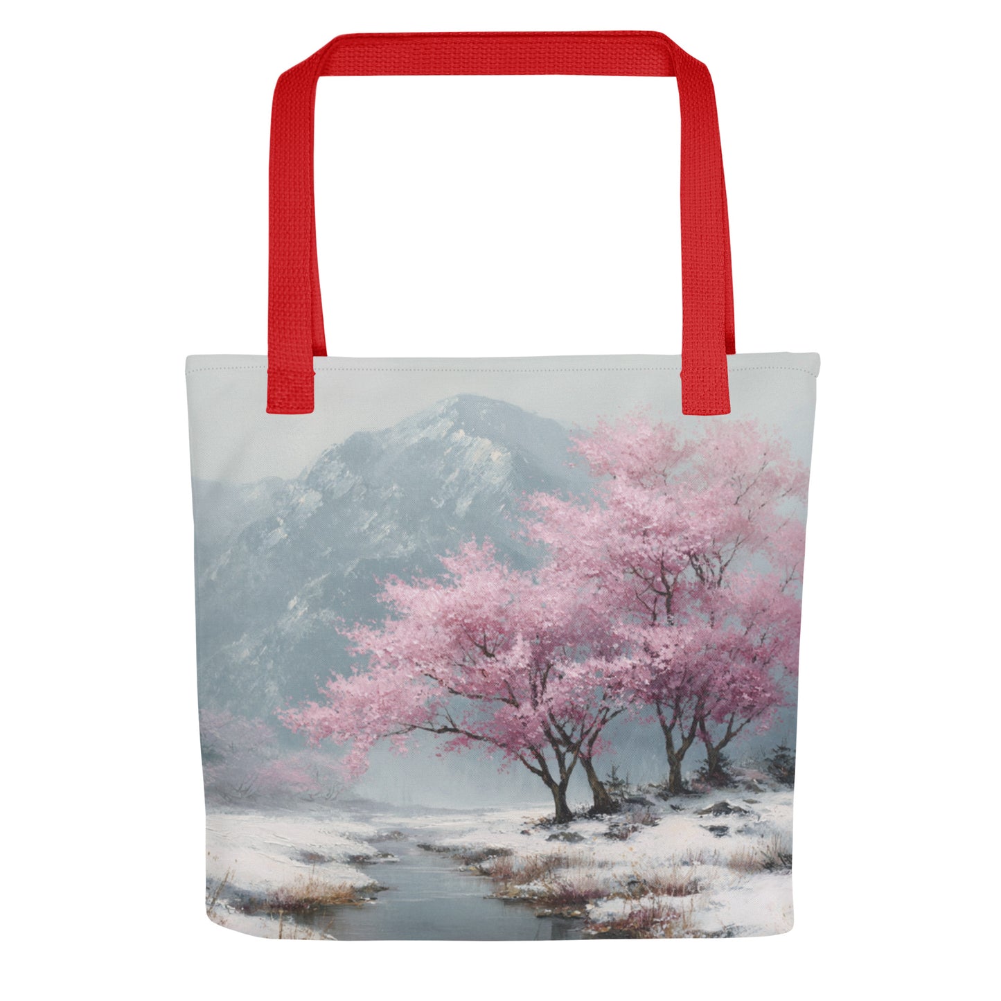 Tote Bag Shopping "CERISIERS EN HIVER" - French Bazar - 4998357_4533