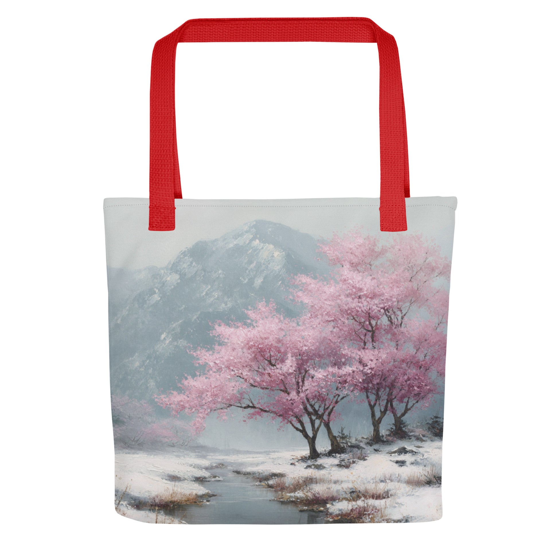 Tote Bag Shopping "CERISIERS EN HIVER" - French Bazar - 4998357_4533