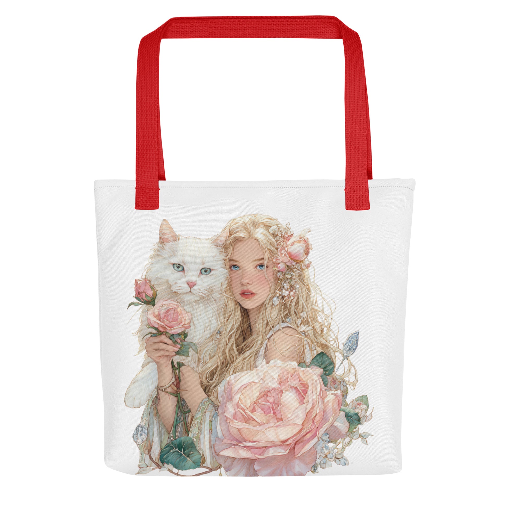 Tote Bag Shopping "JEUNE FILLE AU CHAT" - French Bazar - 9929426_4533