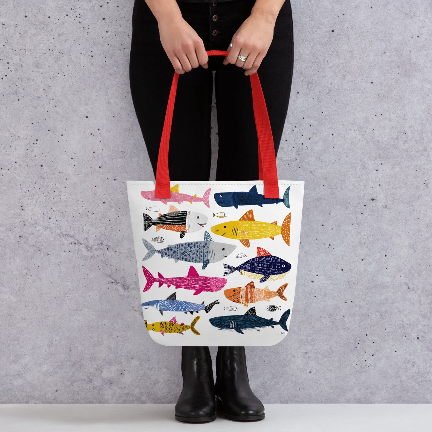 Tote Bag Shopping "SHARKS" - French Bazar - 7782628_4533