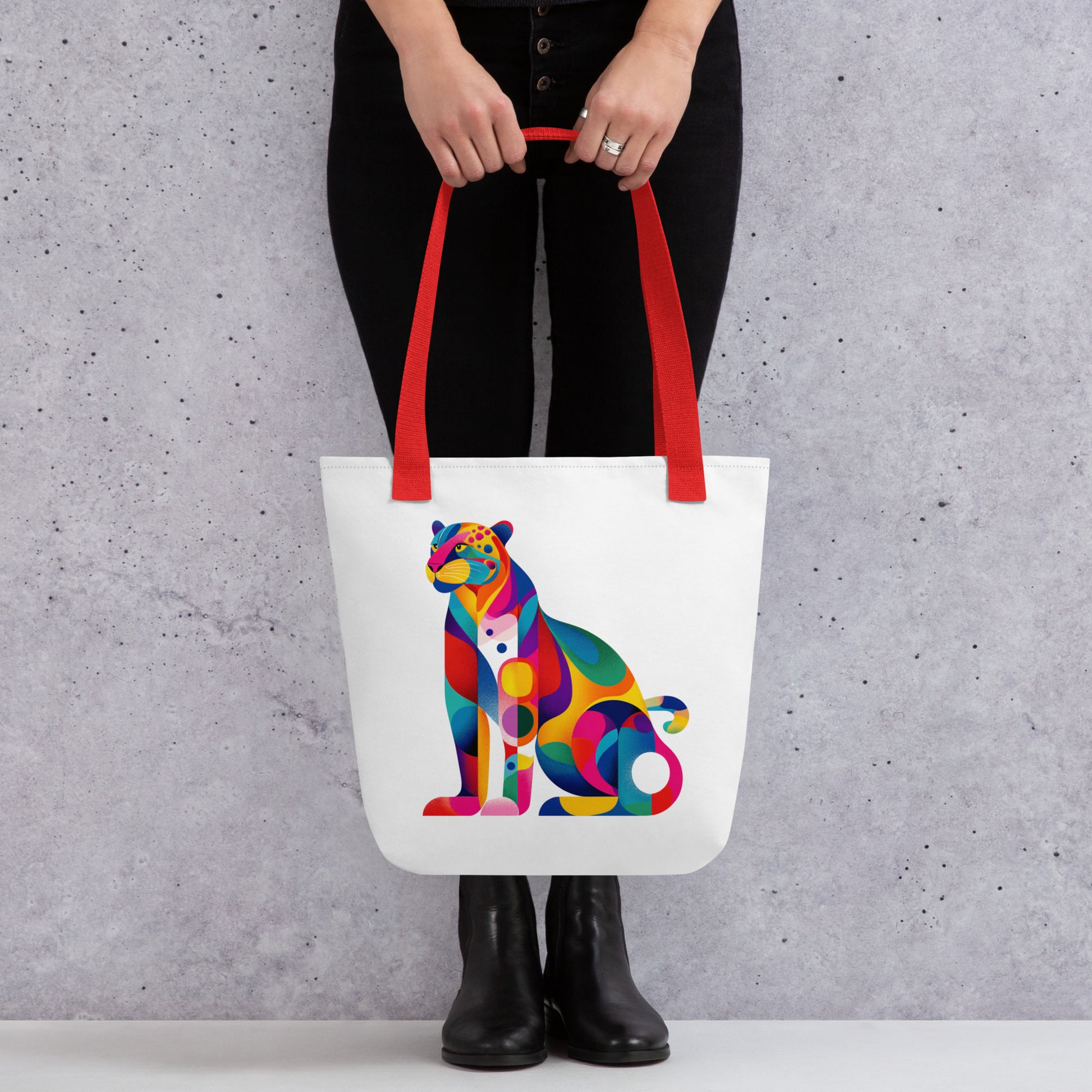 Tote Bag Shopping "COLORFUL JAGUAR" - French Bazar - 2788349_4533