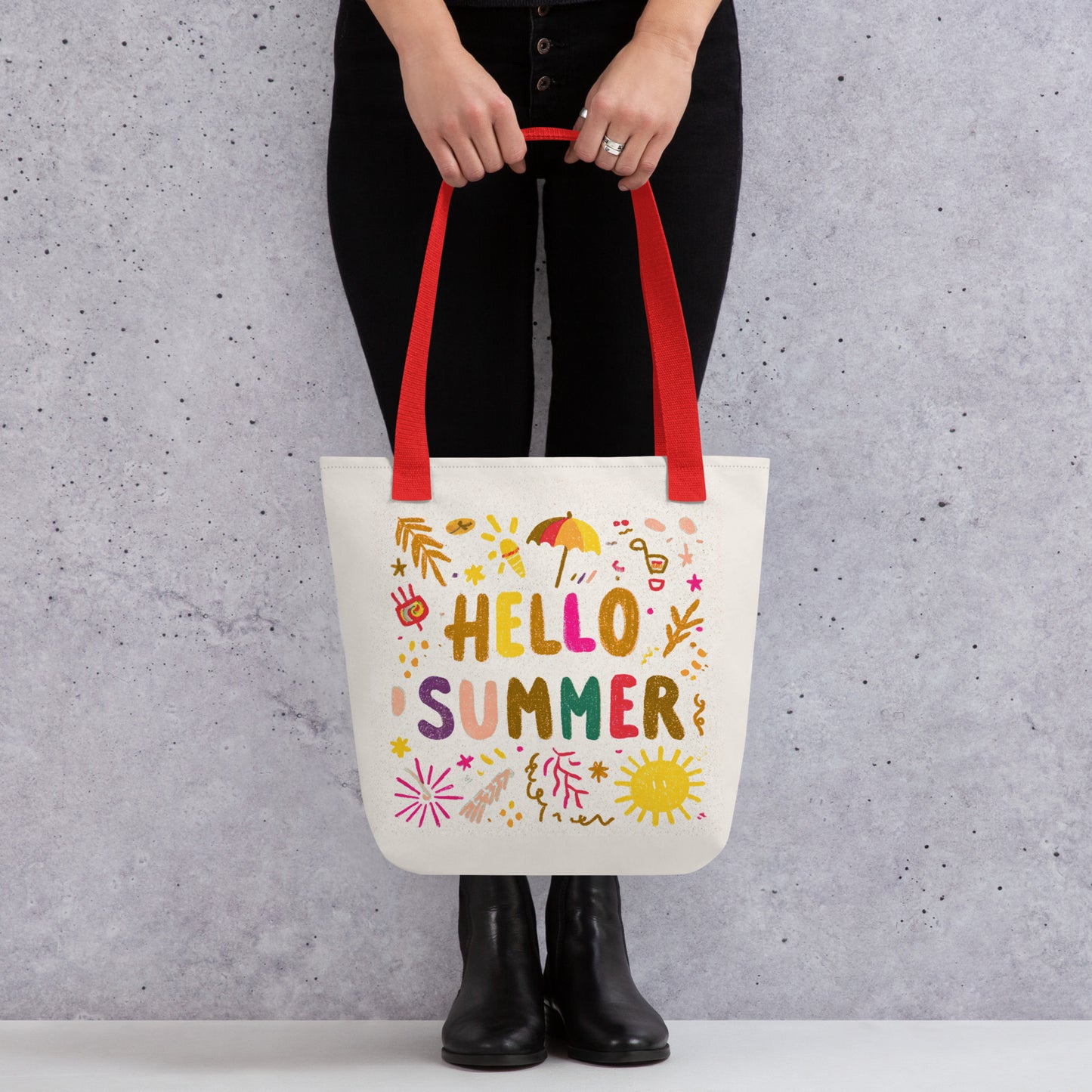Tote Bag Shopping "HELLO SUMMER" - French Bazar - 8964015_4533