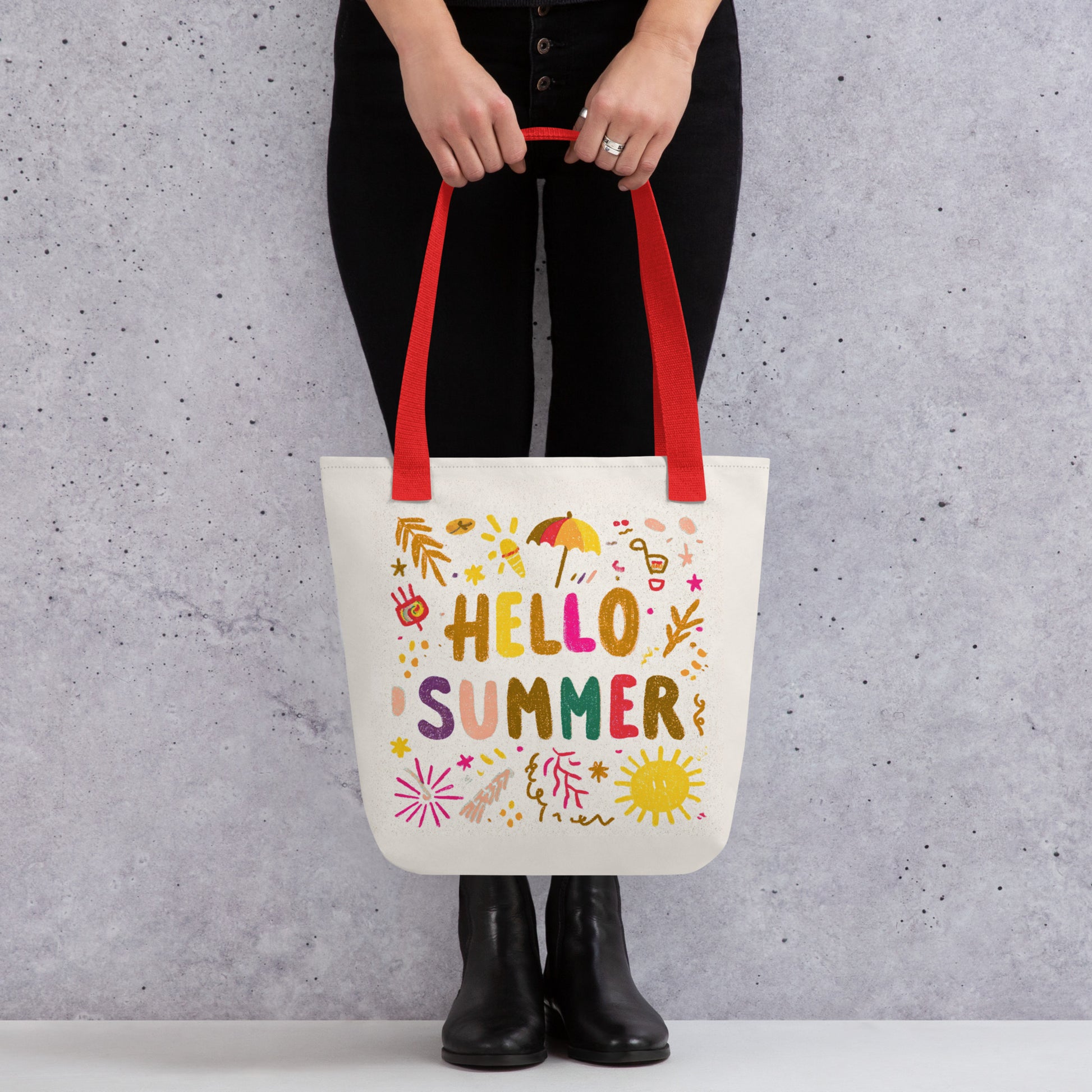 Tote Bag Shopping "HELLO SUMMER" - French Bazar - 8964015_4533