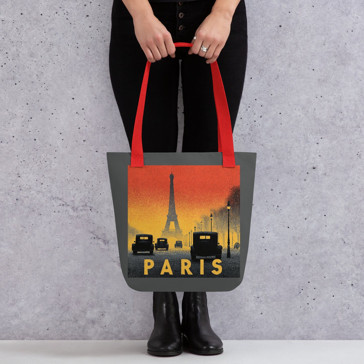 Tote Bag Shopping "PARIS RETRO STREET" - French Bazar - 3909045_4533