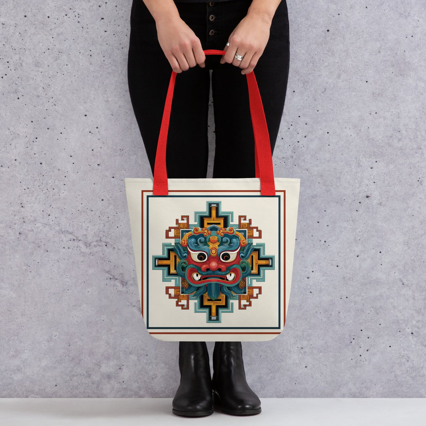 Tote Bag Shopping "MASQUE CHINOIS" - French Bazar - 4425824_4533