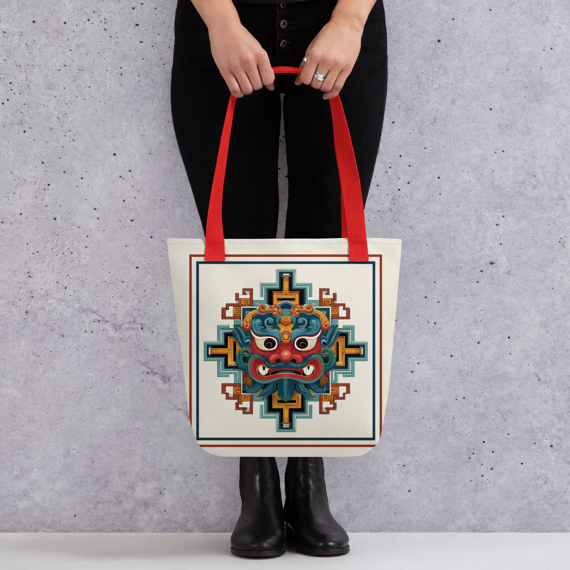 Tote Bag Shopping "MASQUE CHINOIS" - French Bazar - 4425824_4533