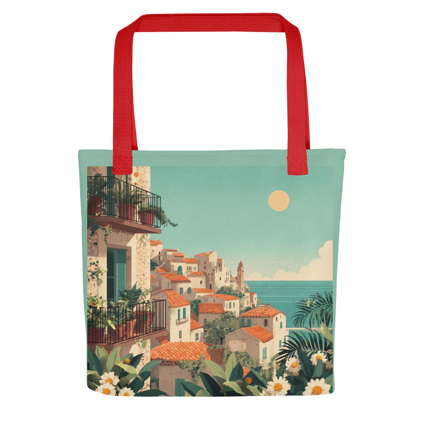 Tote Bag Shopping "VILLAGE MÉDITERRANÉEN" - French Bazar - 1180535_8904