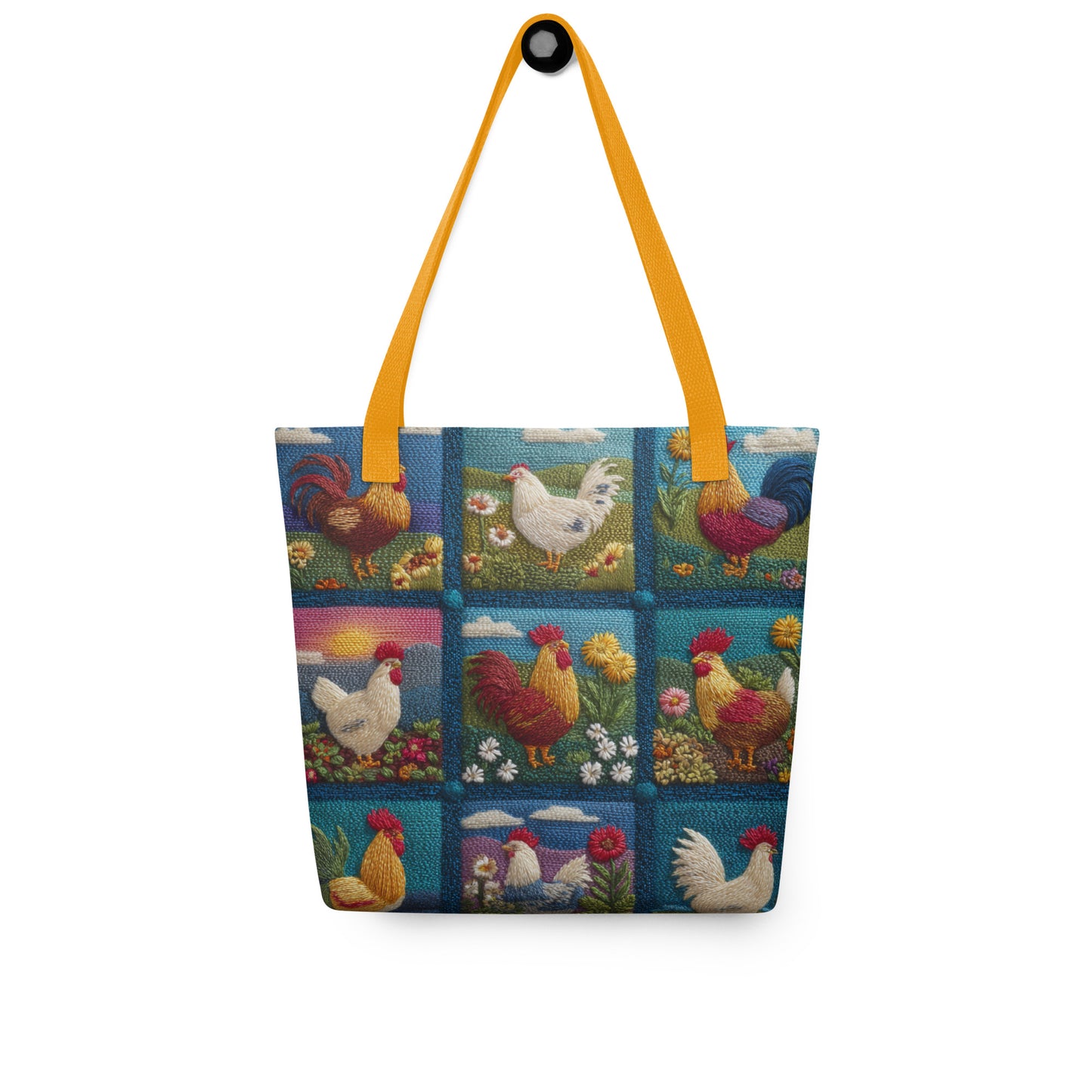 Tote Bag Shopping "PATCHWORK BASSE-COUR"