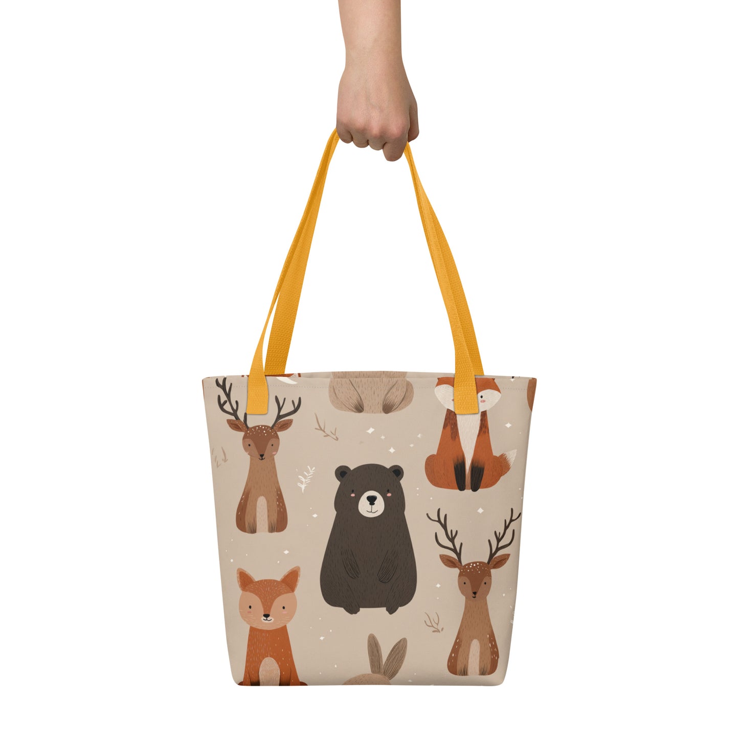 Tote Bag Shopping "ANIMAUX DE LA FORÊT"