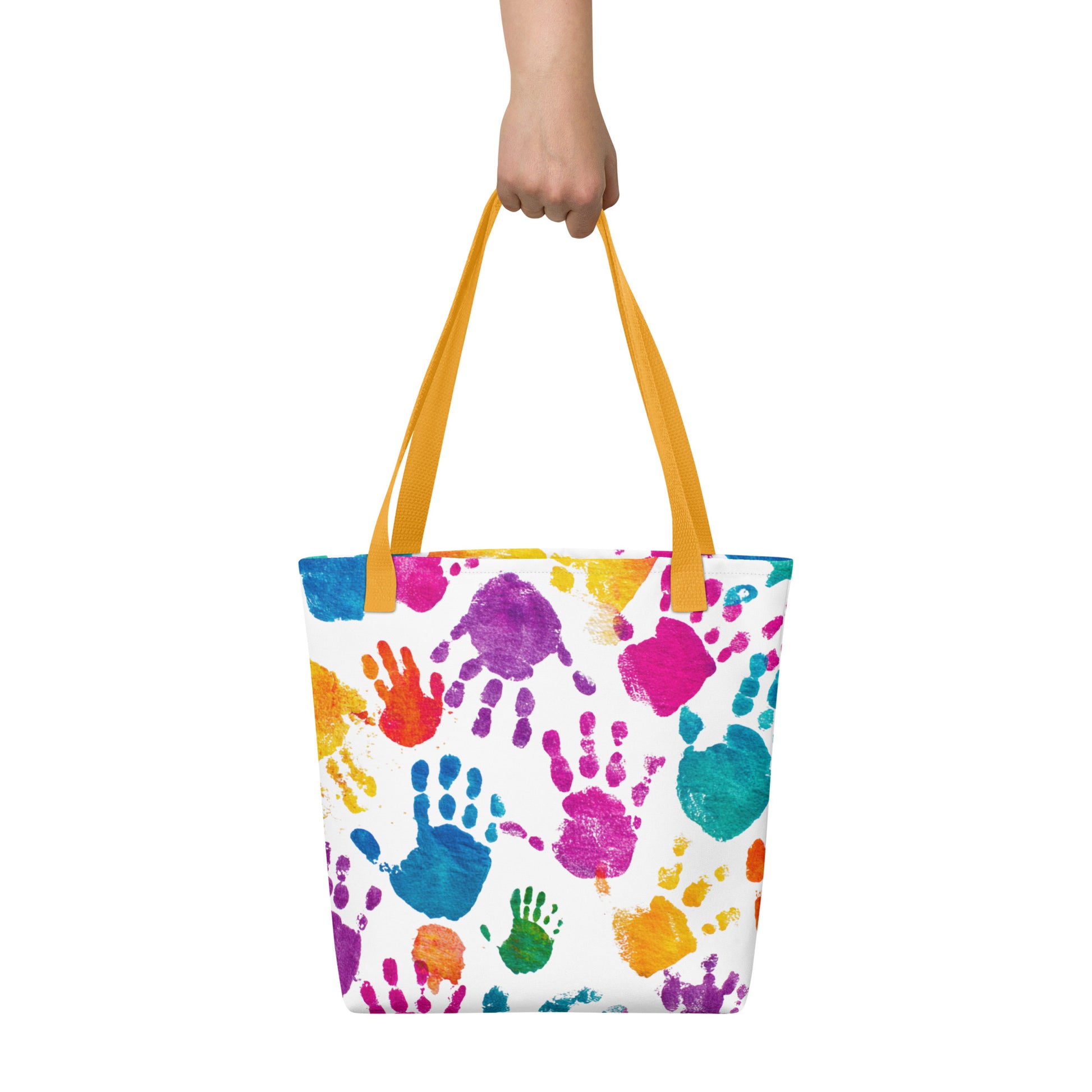 Tote Bag Shopping "PAINTING HANDS" - French Bazar - 6839543_4533