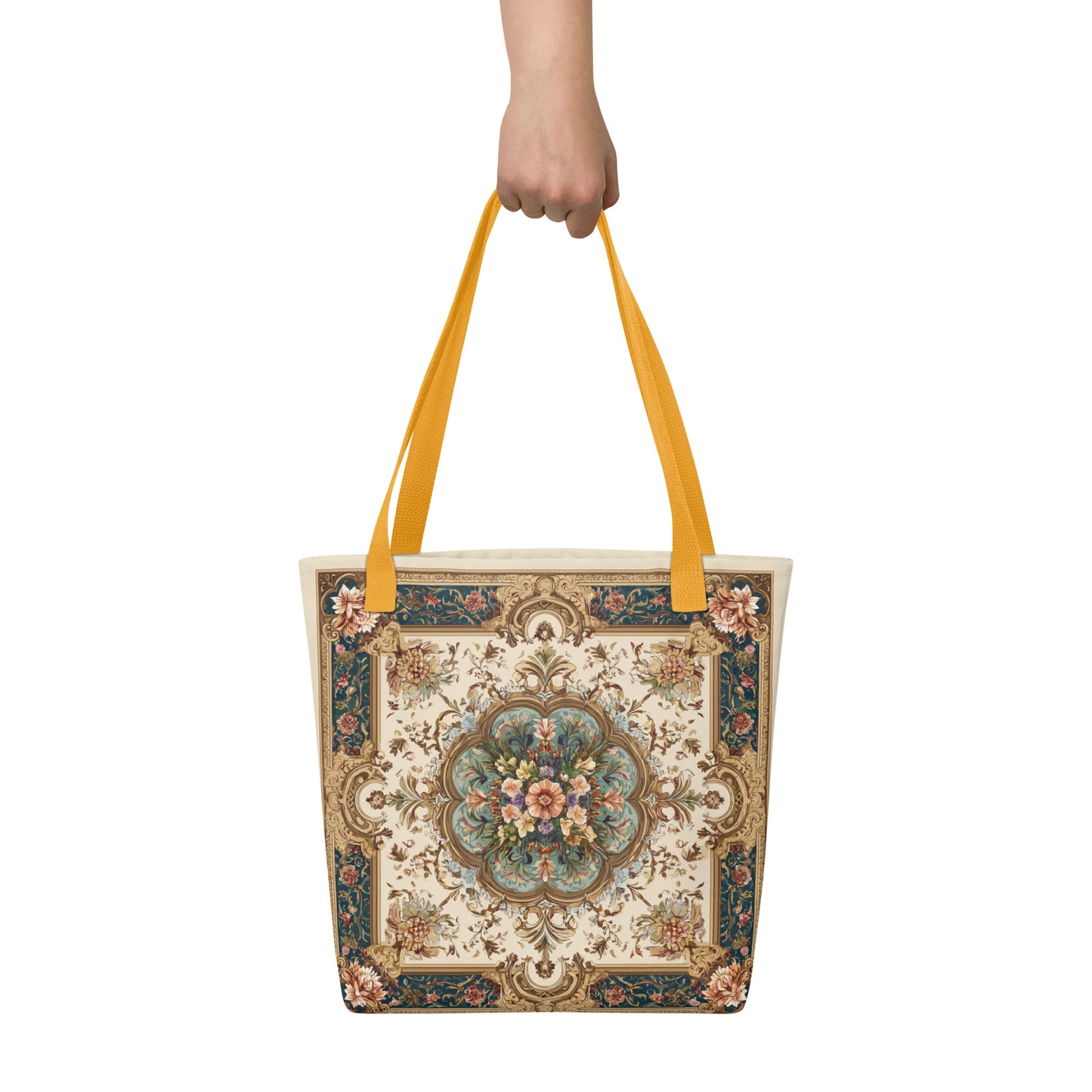 Tote Bag Shopping "CARRÉ FLEURI" - French Bazar - 2971279_4533