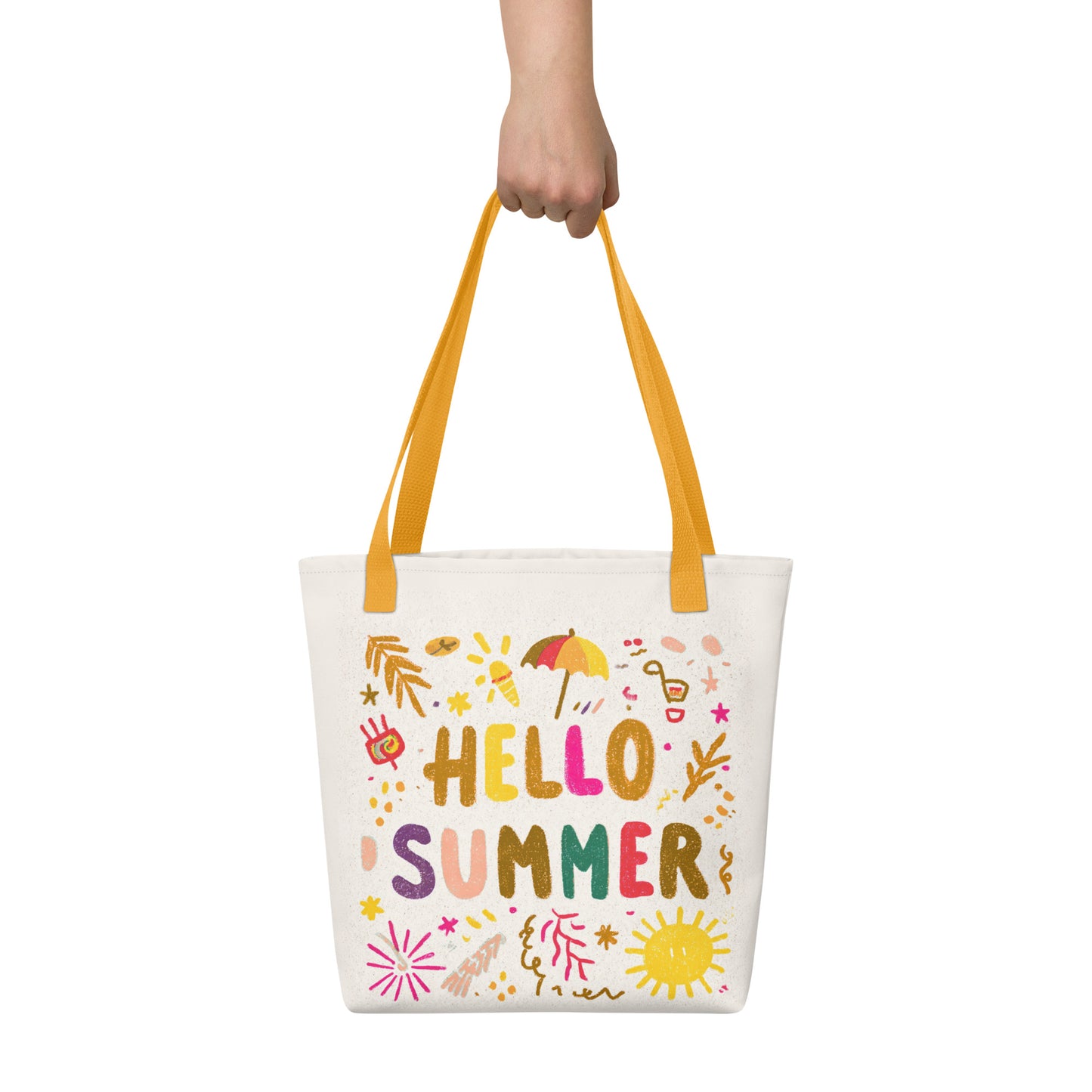 Tote Bag Shopping "HELLO SUMMER" - French Bazar - 8964015_4533