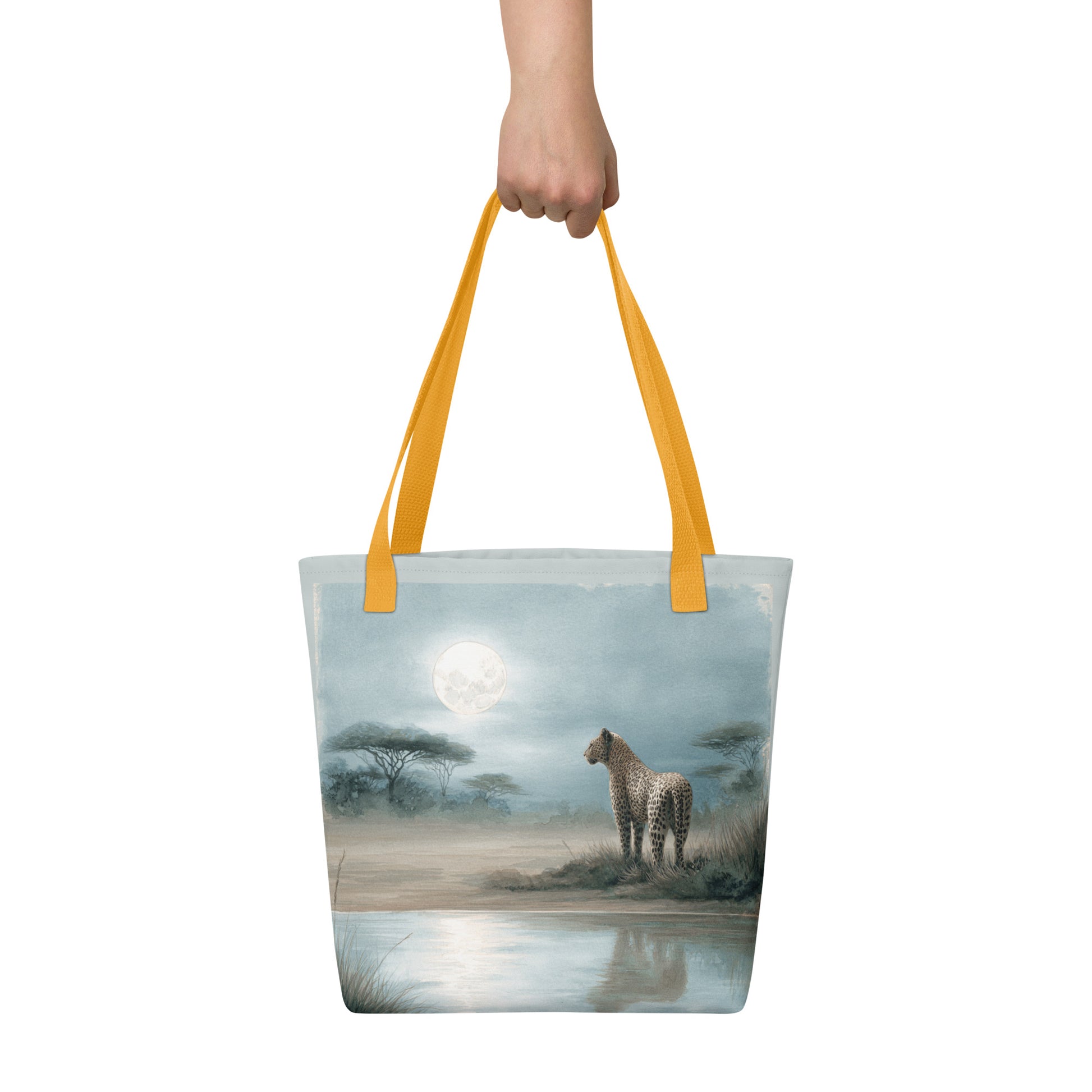 Tote Bag Shopping "LÉOPARD AU CRÉPUSCULE" - French Bazar - 6277220_4533