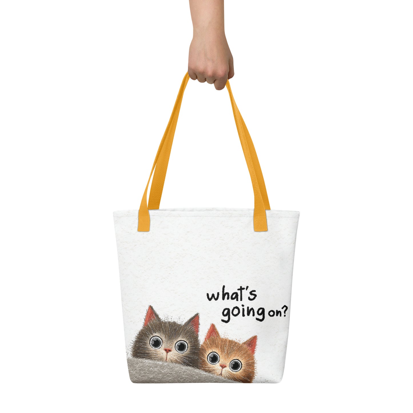 Tote Bag Shopping "WHAT'S GOING ON?" - French Bazar - 5158778_4533