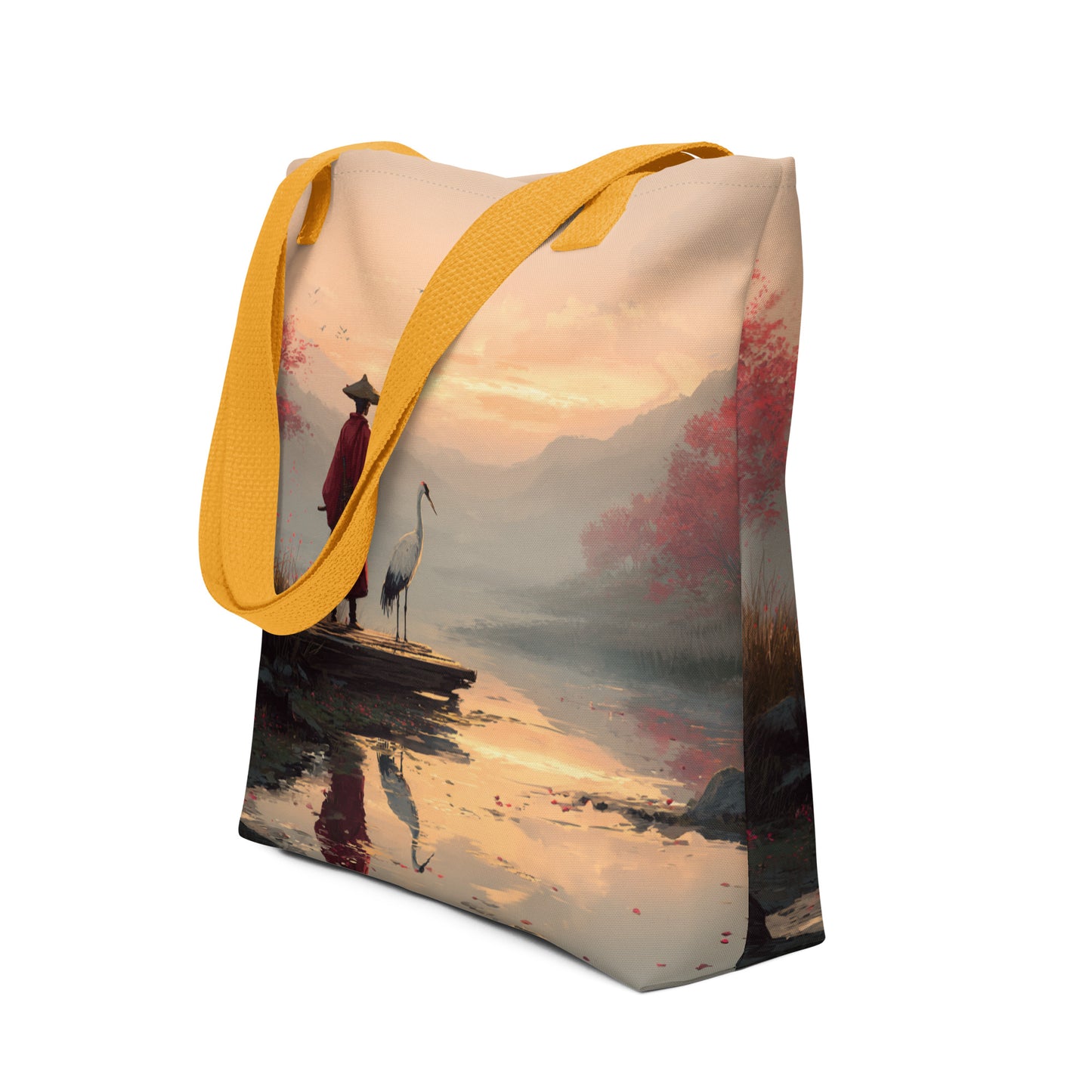 Tote Bag Shopping "L'HOMME ET LA GRUE"